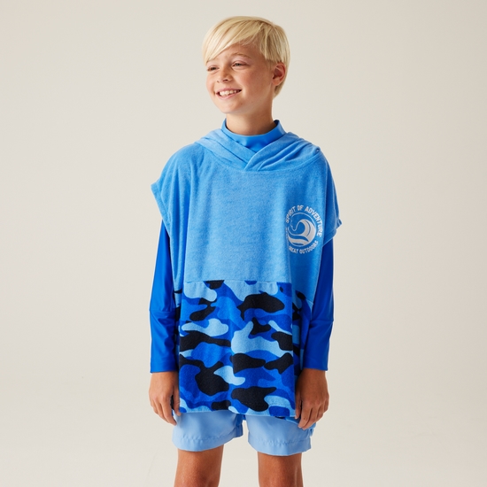 Kids' Towel Robe II | Elysium Blue Blue Camo