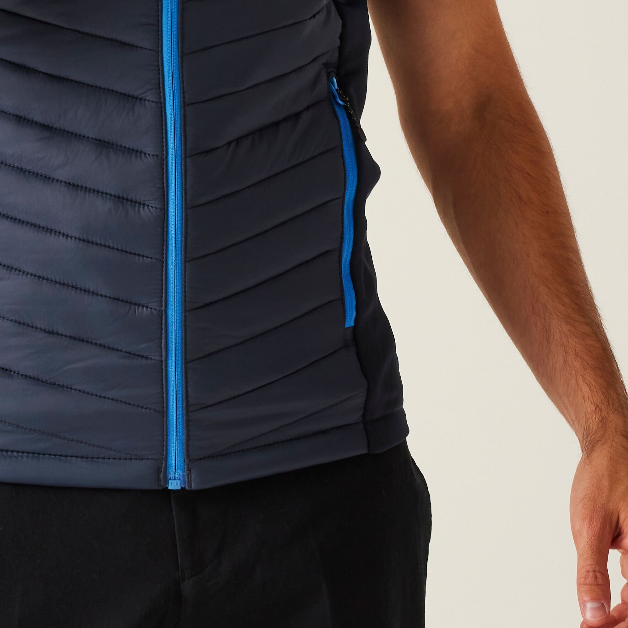 Men's Navigate Hybrid Bodywarmer | Navy French Blue
