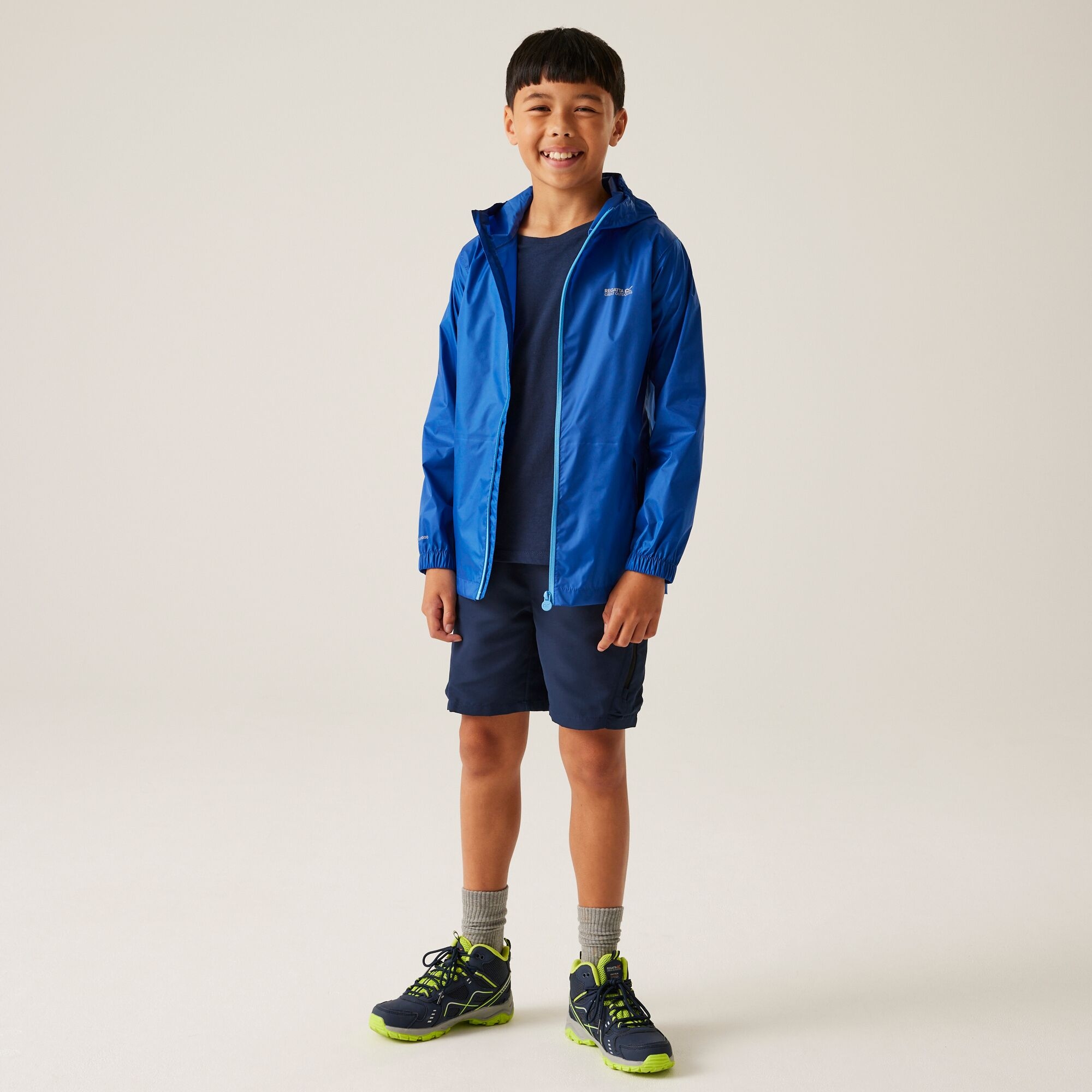 Kids' Pack It Waterproof Packaway Jacket | Olympian Blue Elysium Blue