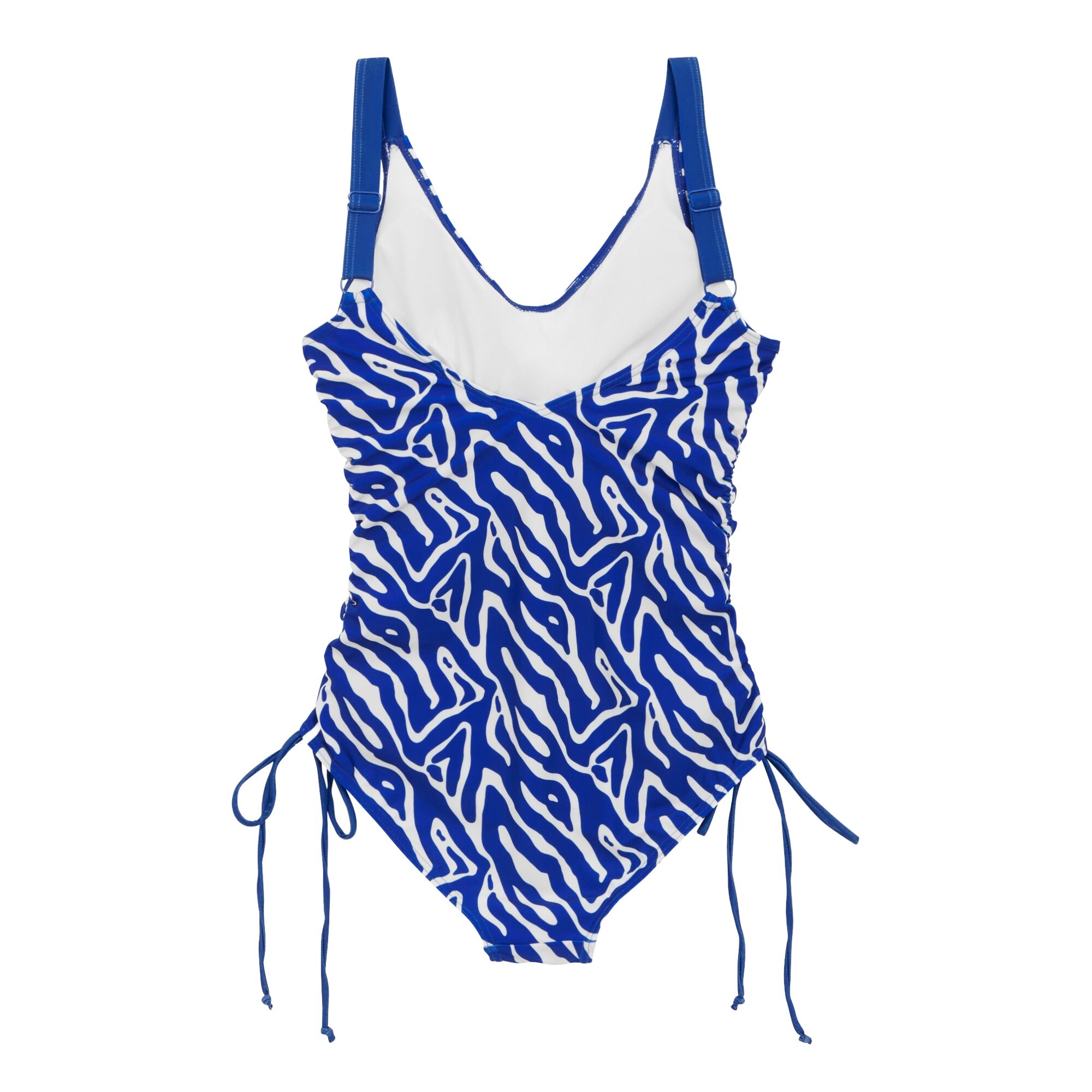 Women's Alinae Swimsuit | Brightest Blue Abstract Print