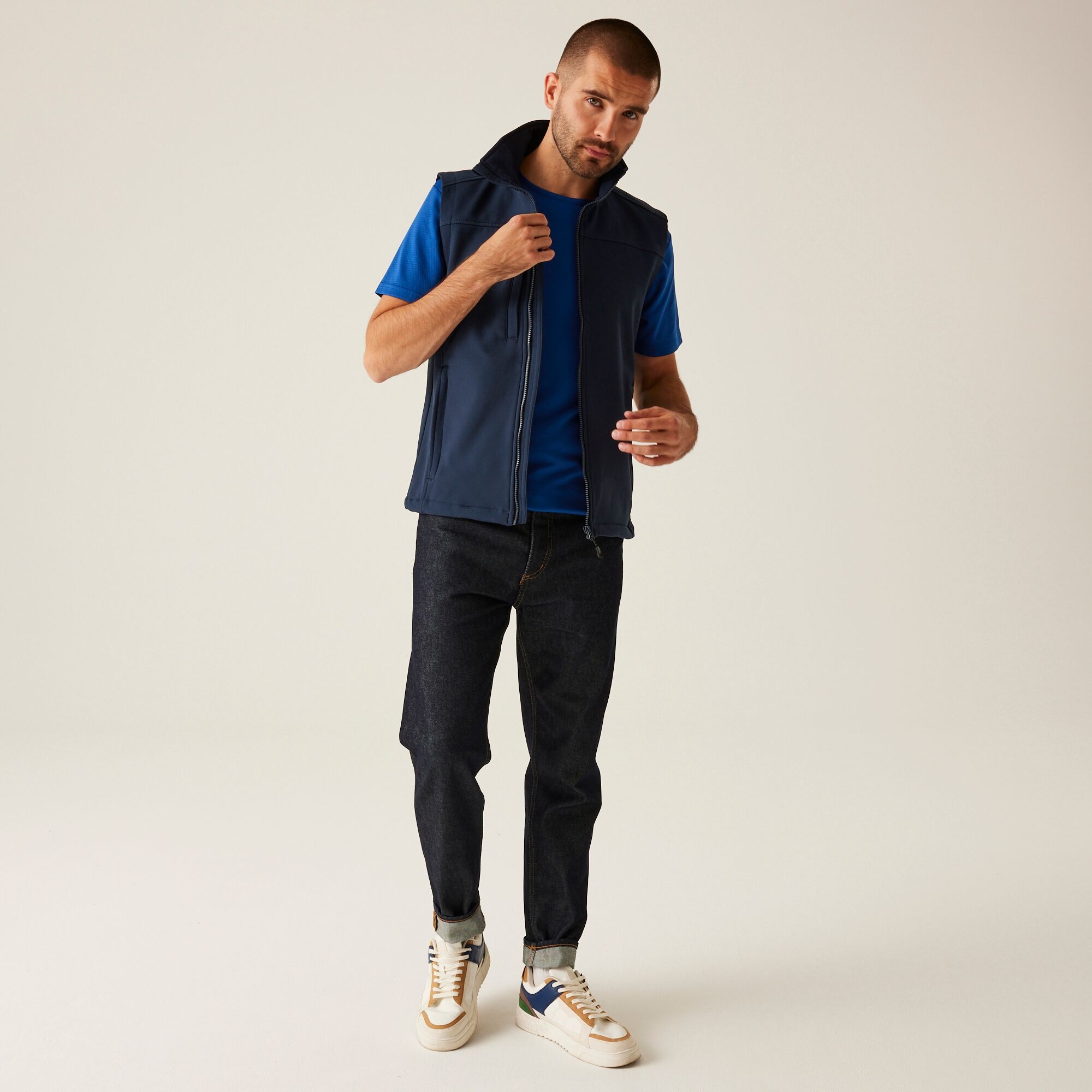Men's Flux Softshell Bodywarmer | Navy