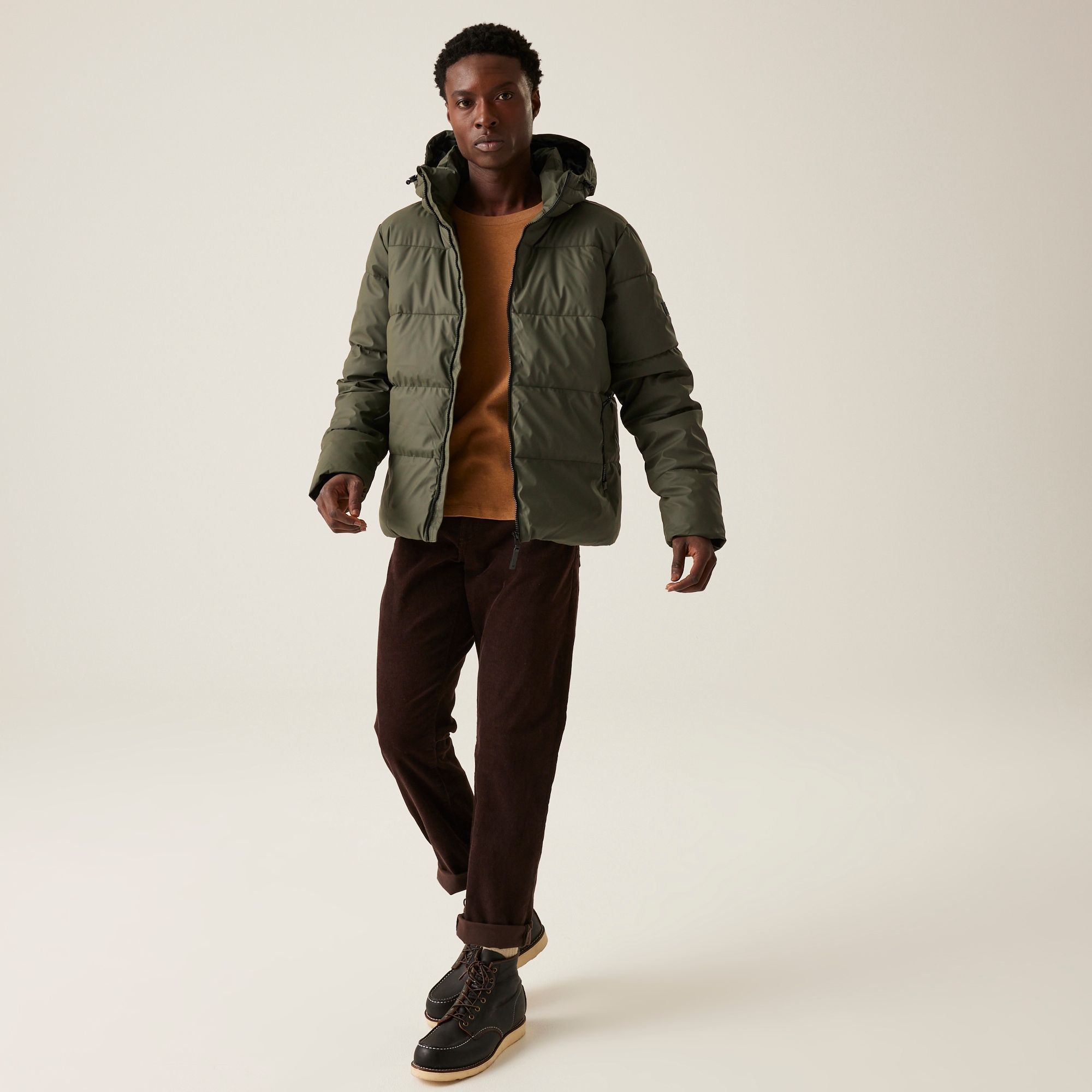 Men's Saltern Padded Jacket | Dark Khaki