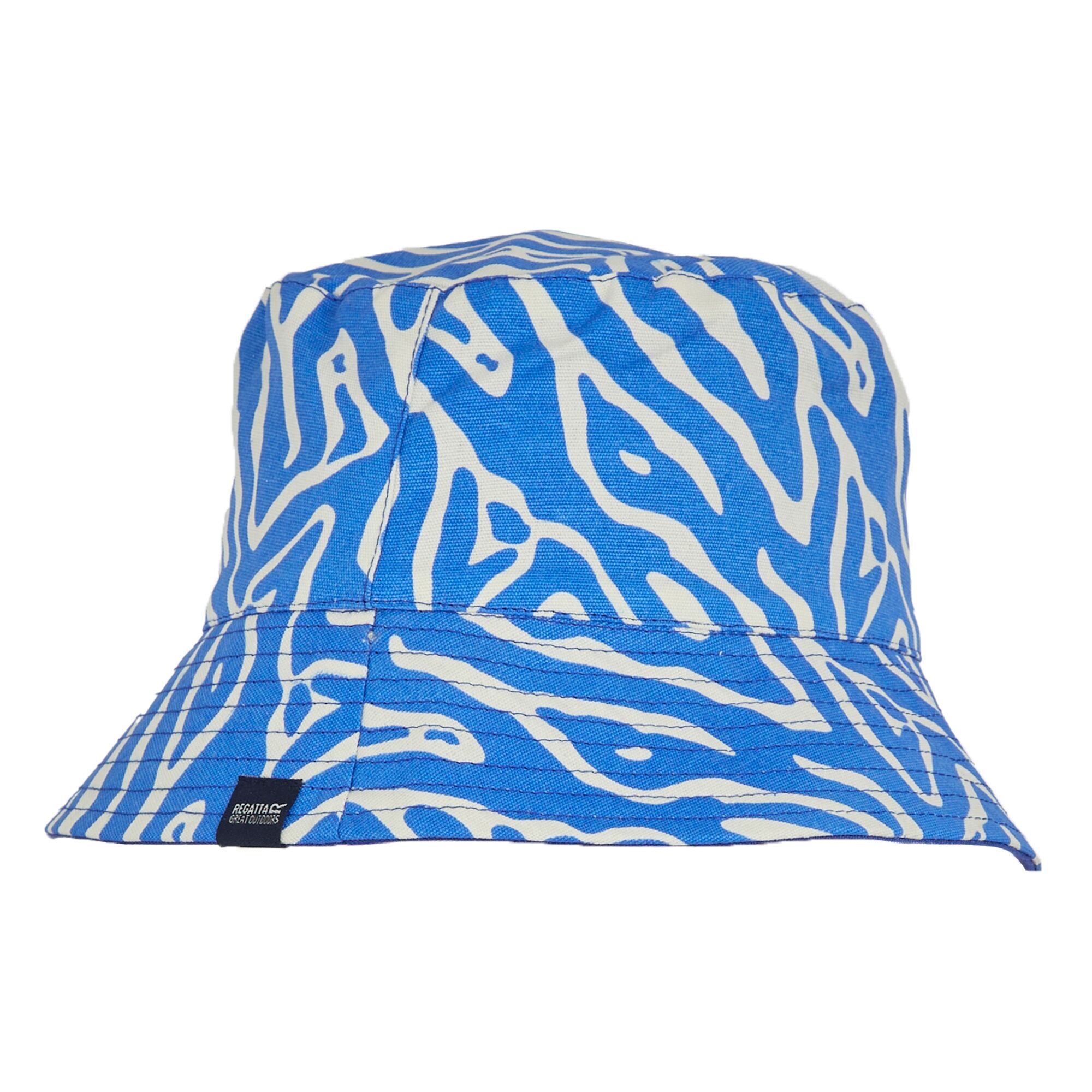 Women's Reversible Bucket Hat | Abstract Print Brightest Blue