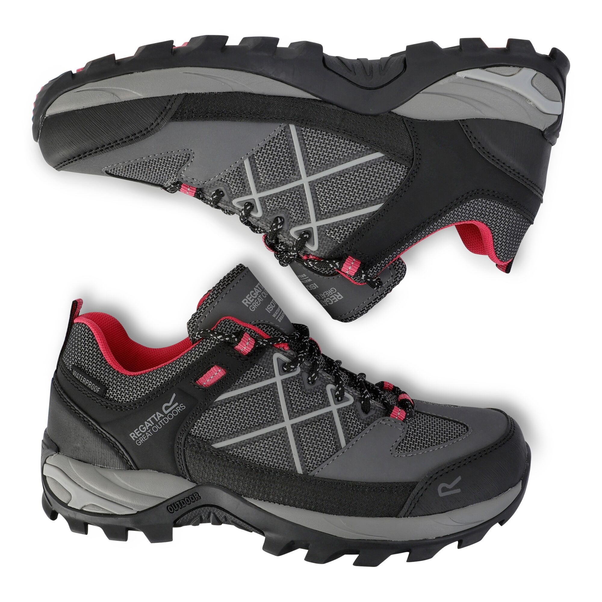 Women's Samaris III Low Walking Shoes | Dark Steel Pink Potion