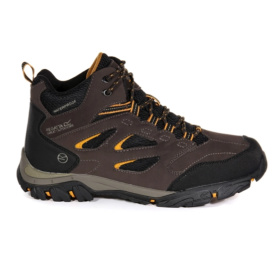 Men's Holcombe Waterproof Mid Walking Boots | Ash Rio Red