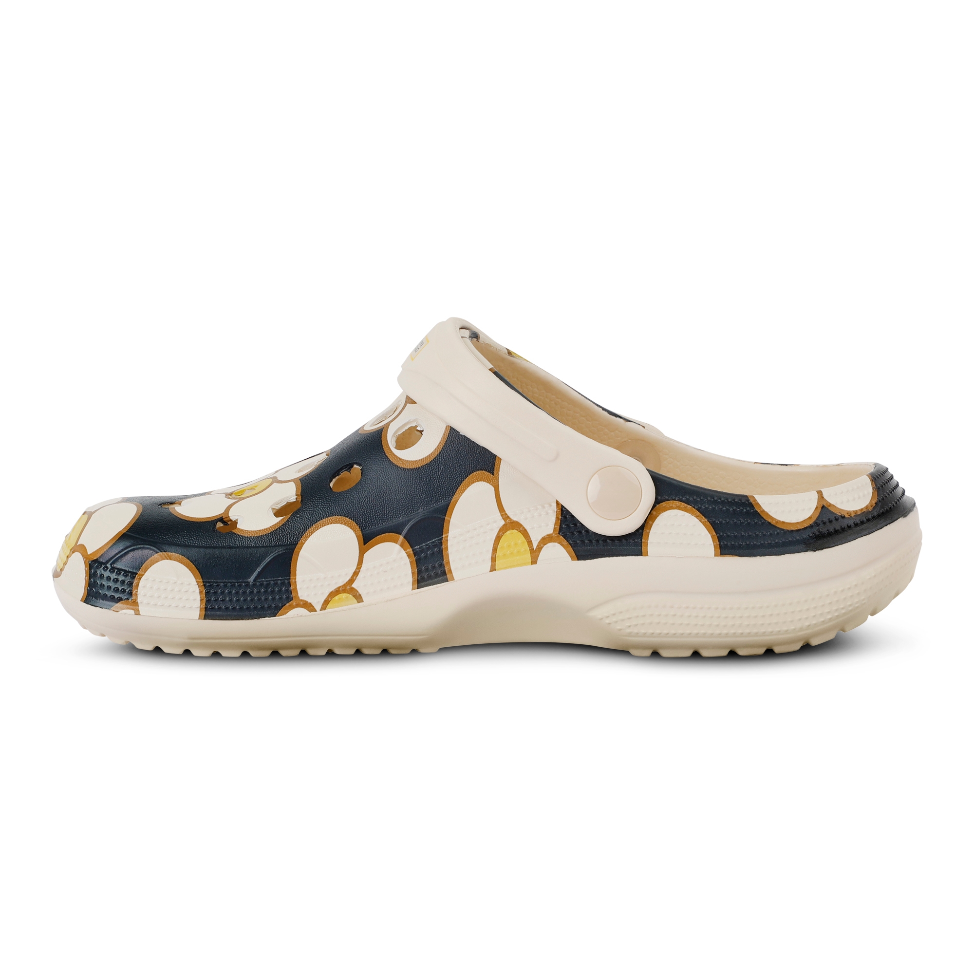 Orla Kiely Clog Sandals | Spinning Flower Black