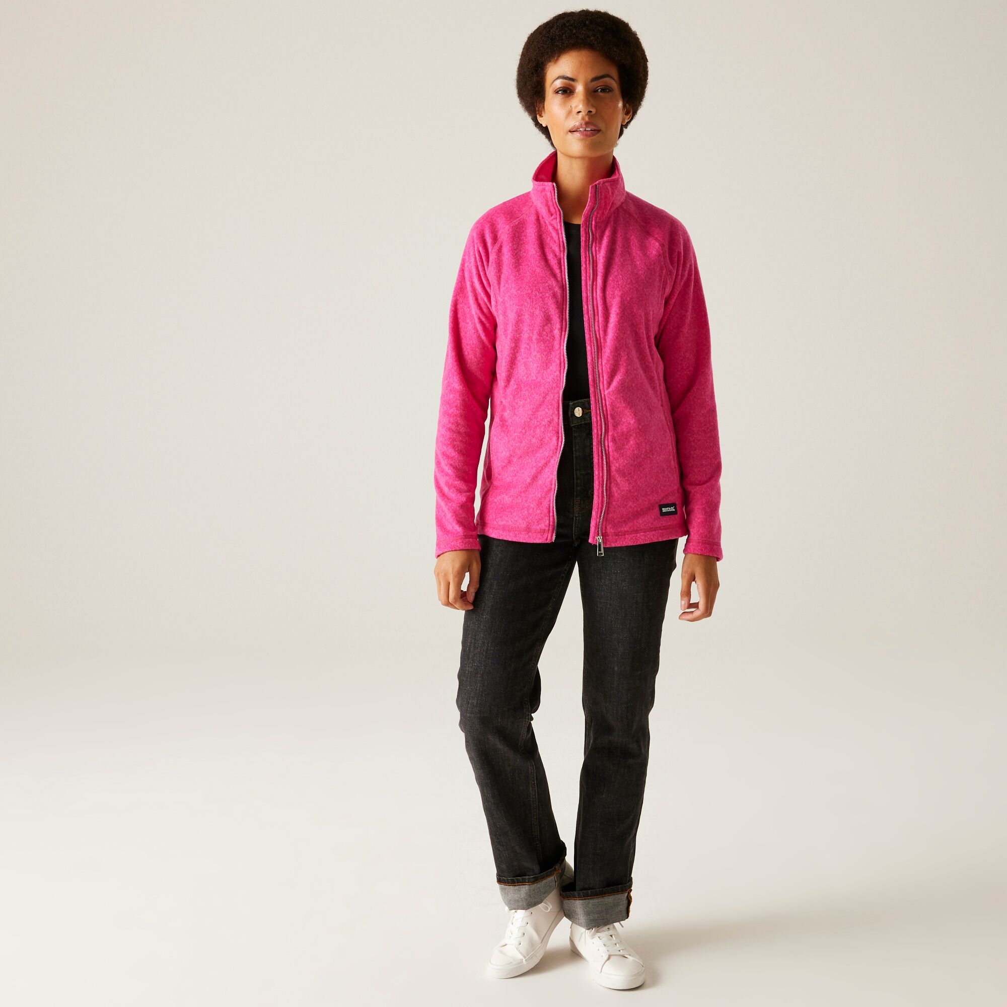 Women's Mayse Full Zip Fleece | Pink Fusion Marl
