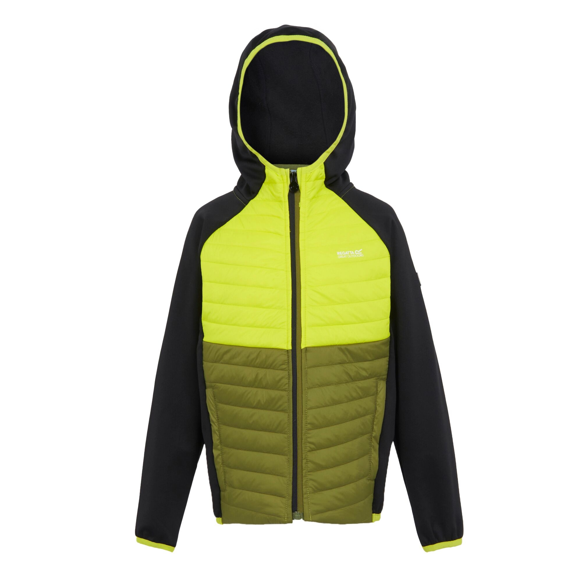 Kids' Kielder Hybrid VIII Jacket | Black Citron Lime