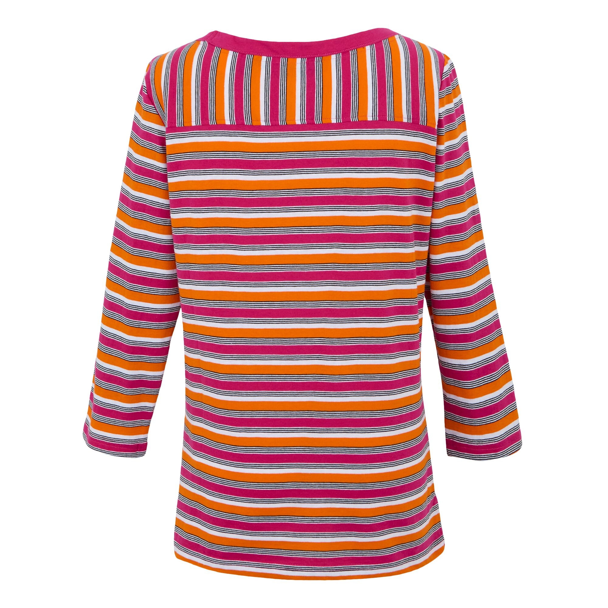 Women's Bayletta II 3/4 Sleeve Top  | Pink Fusion Multi Stripe