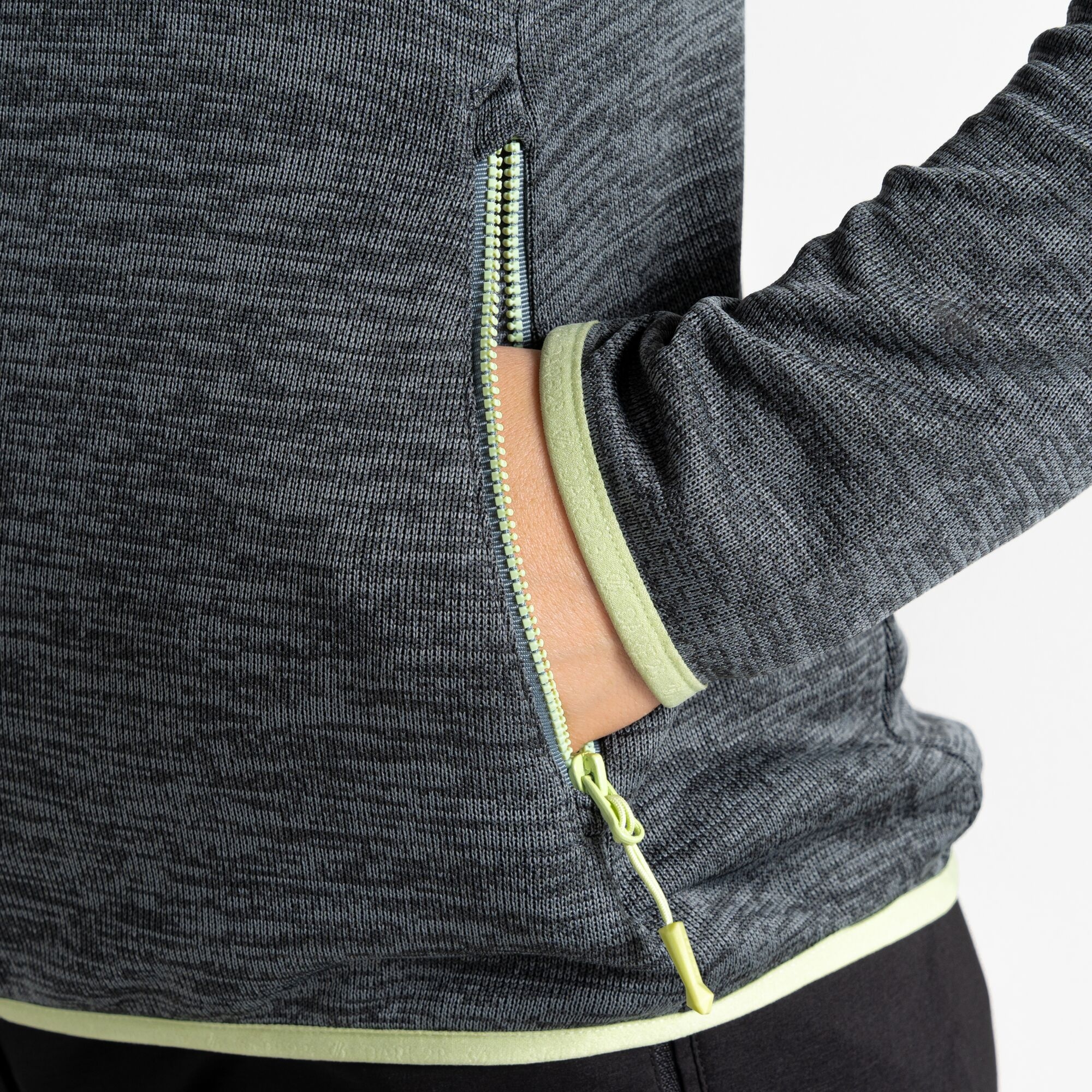 Women's Torrek Mountain Zip Through Fleece | Stormy Weather & Butterfly Green