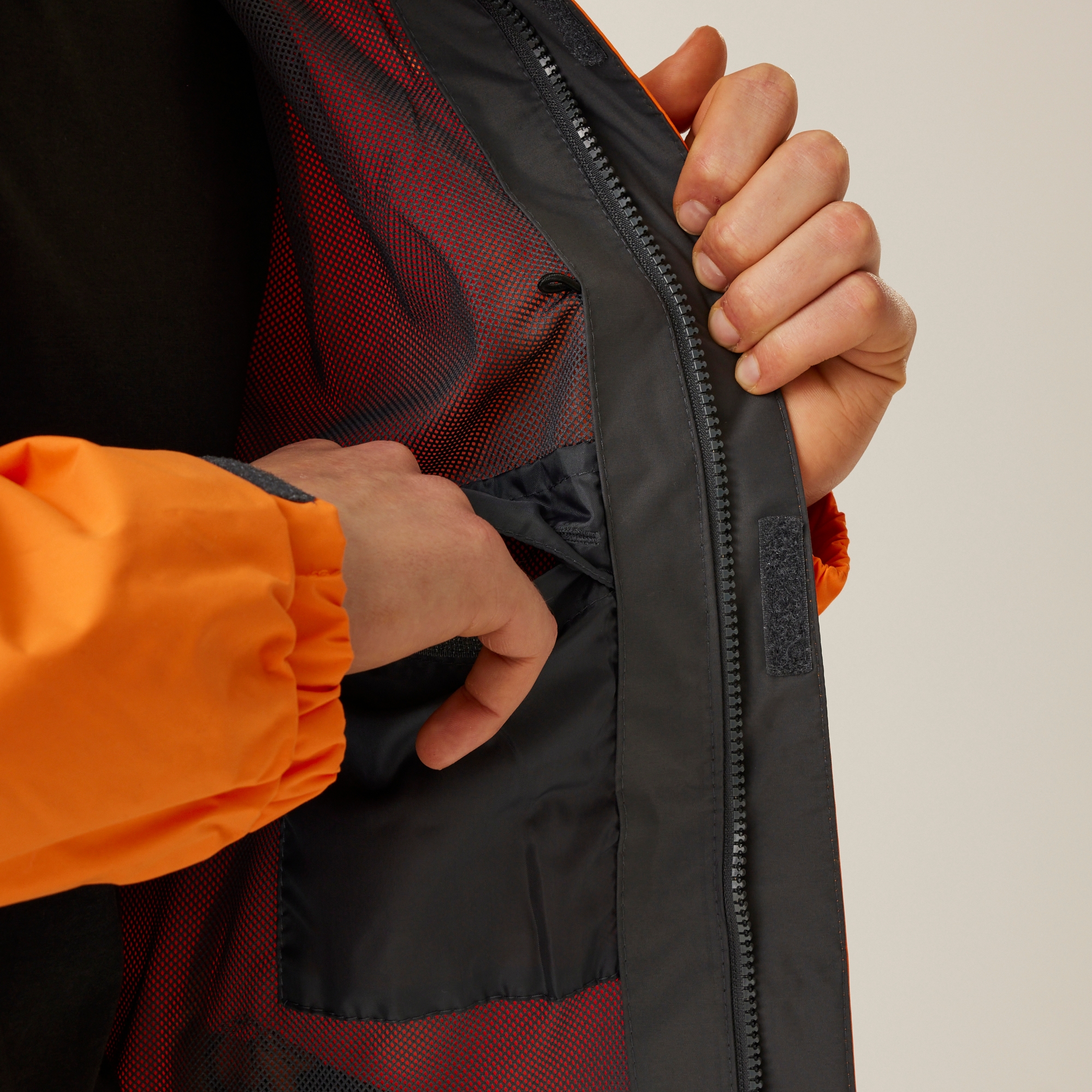 Men's Ardmore Shell Jacket | Sun Orange Seal Grey