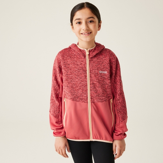 Kids' Dissolver IXI Full Zip Fleece | Red Sky Mineral Red
