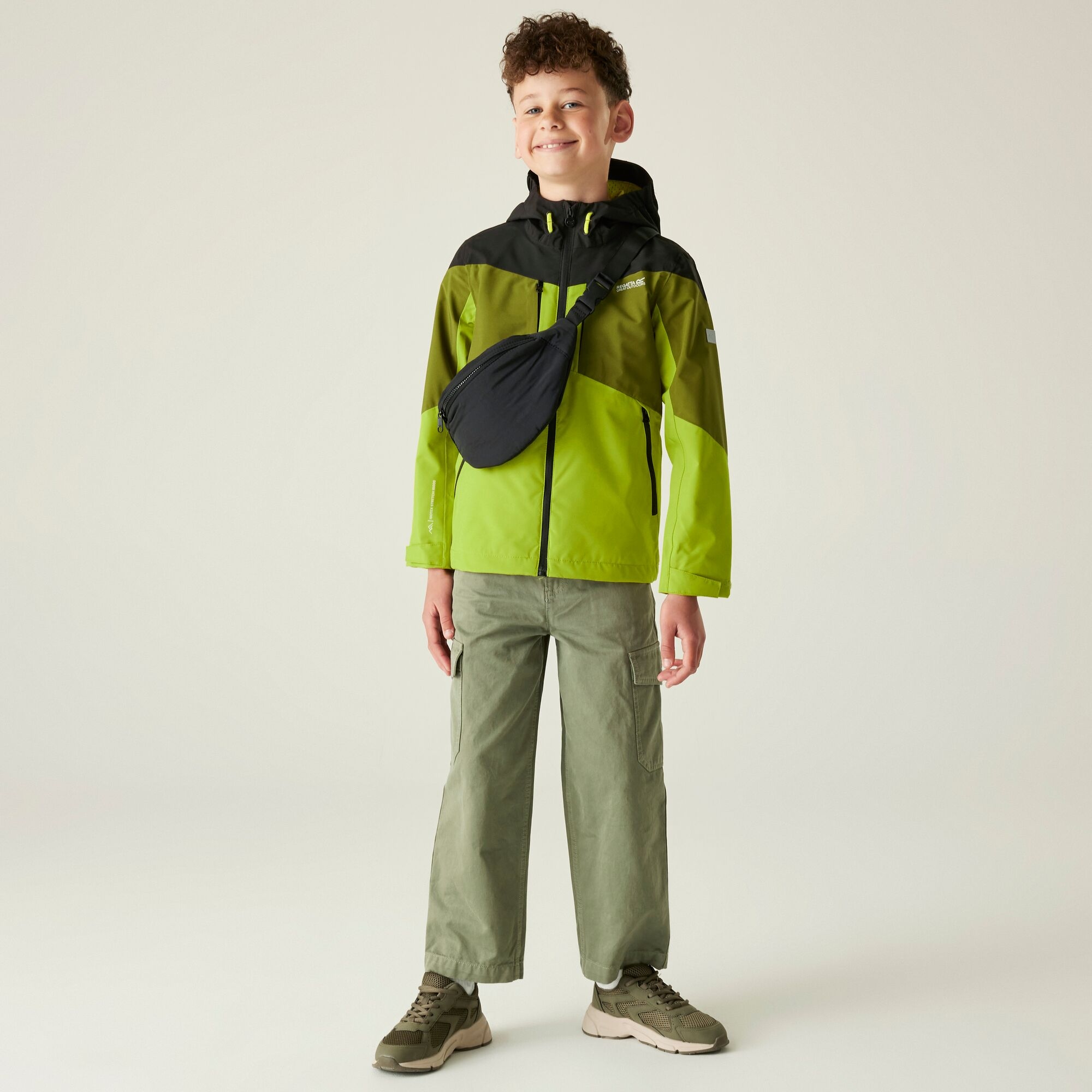 Kids' Highton VI Waterpoof Jacket | Grenoble Green Nephrite Green Black Wild Lime