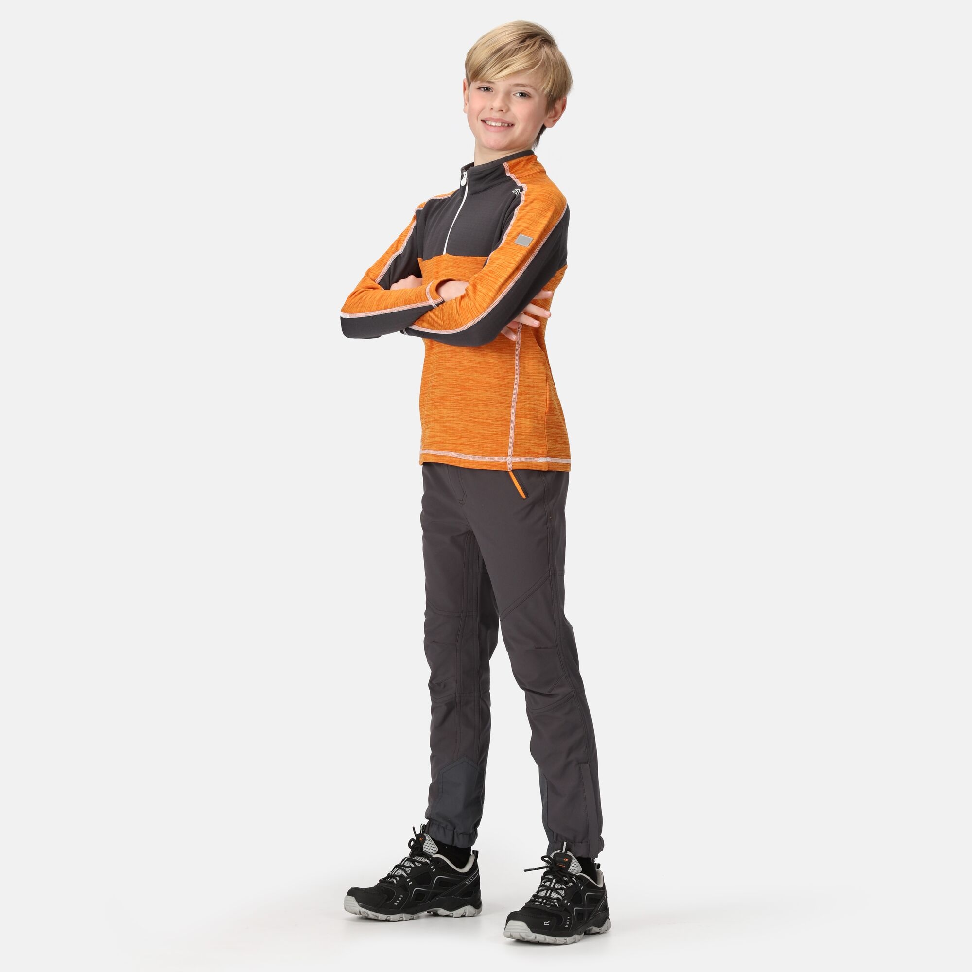 Kids' Hewley Fleece | Orange Pepper Californian Yellow