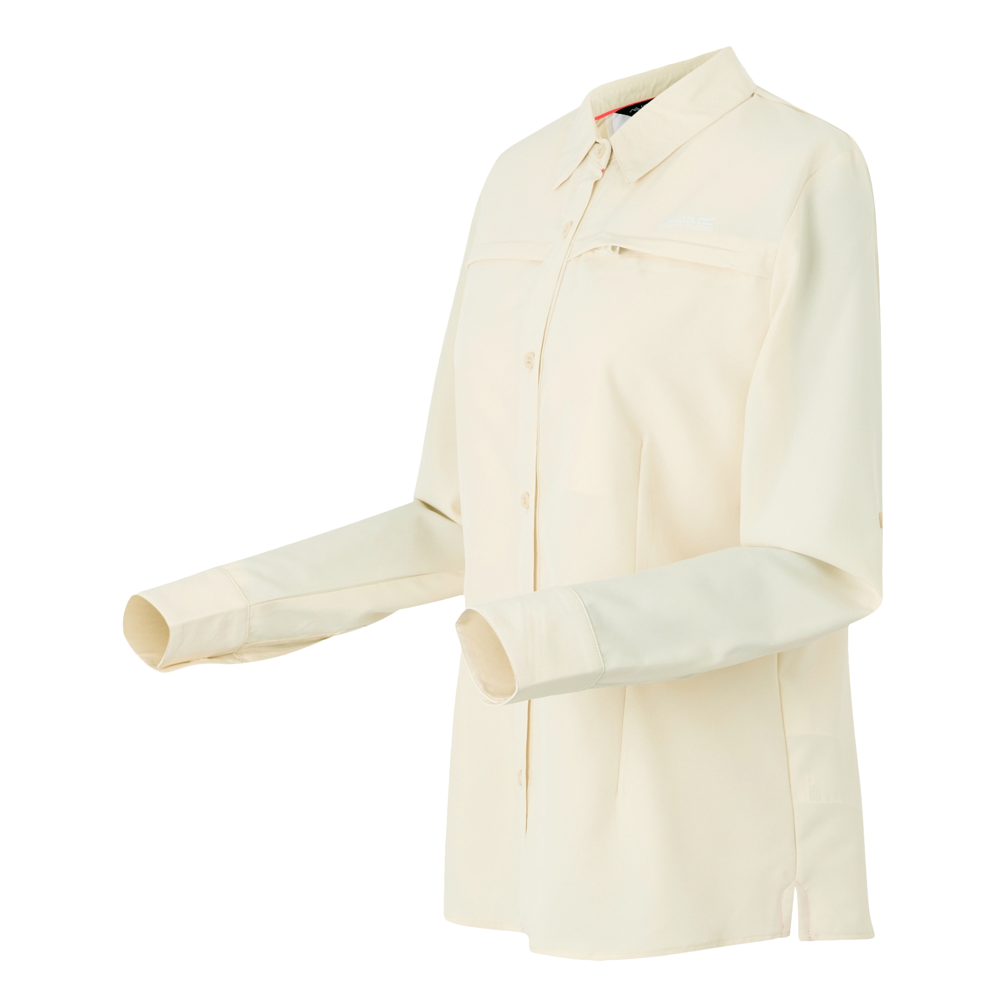 Women's Travel Packaway Long Sleeve Shirt | Light Vanilla Solid