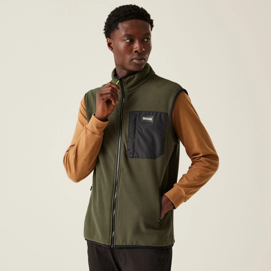 Men's Frankie Fleece Gilet | Black