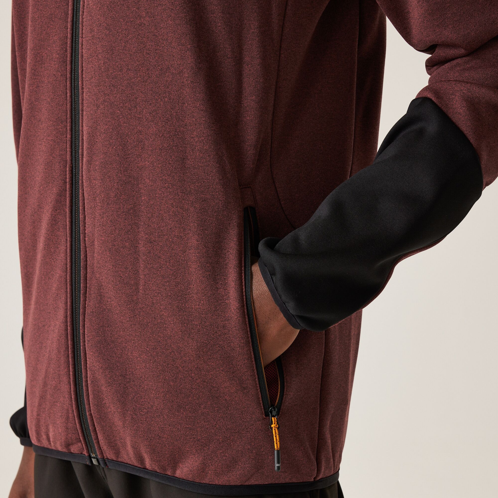 Men's Sarwood Softshell Jacket | Red Ochre Marl Black