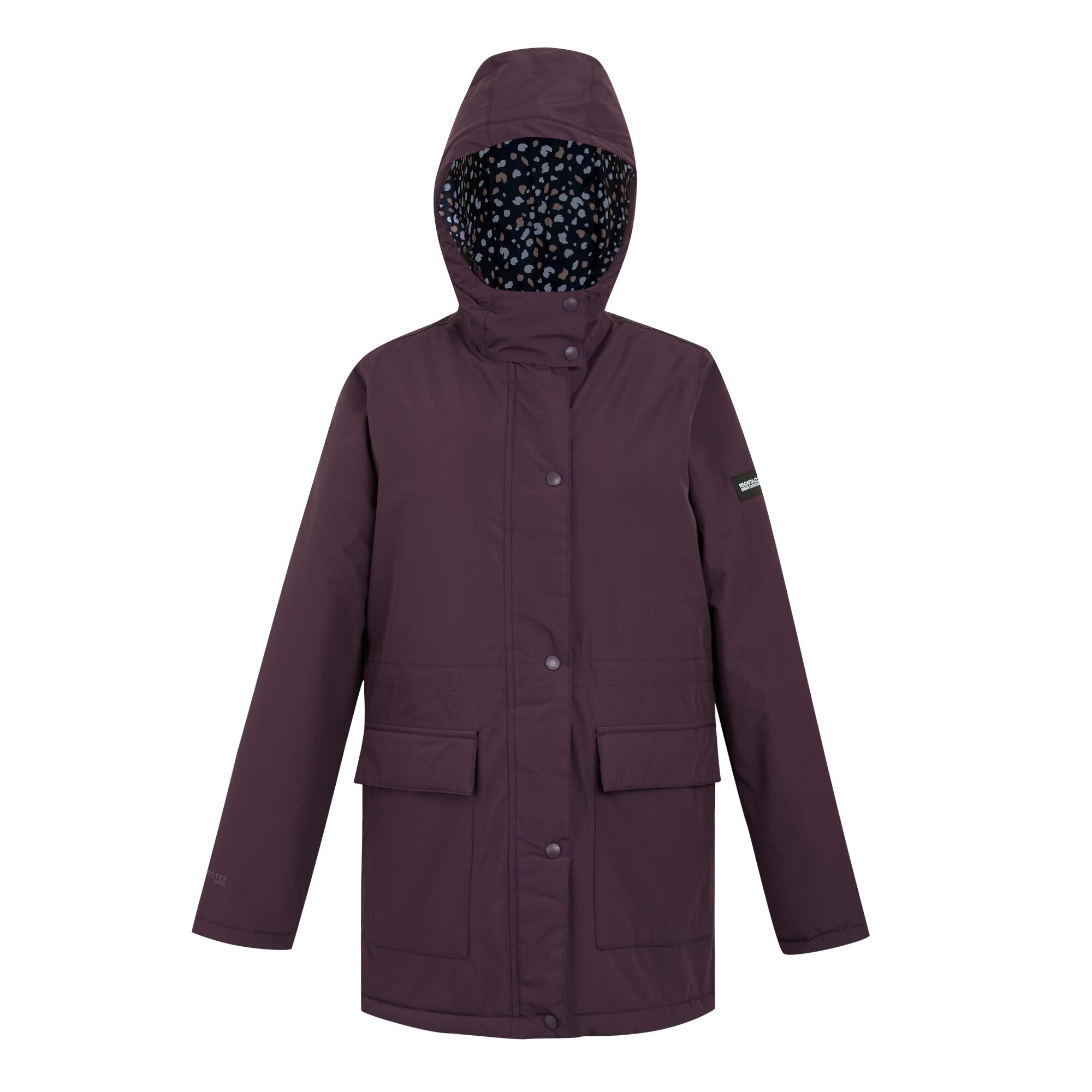 Women's Mireya Waterproof Insulated Jacket | Deep Plum Spot Print