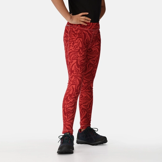 Kids' Barlia Winter Leggings | Deep Plum Marble