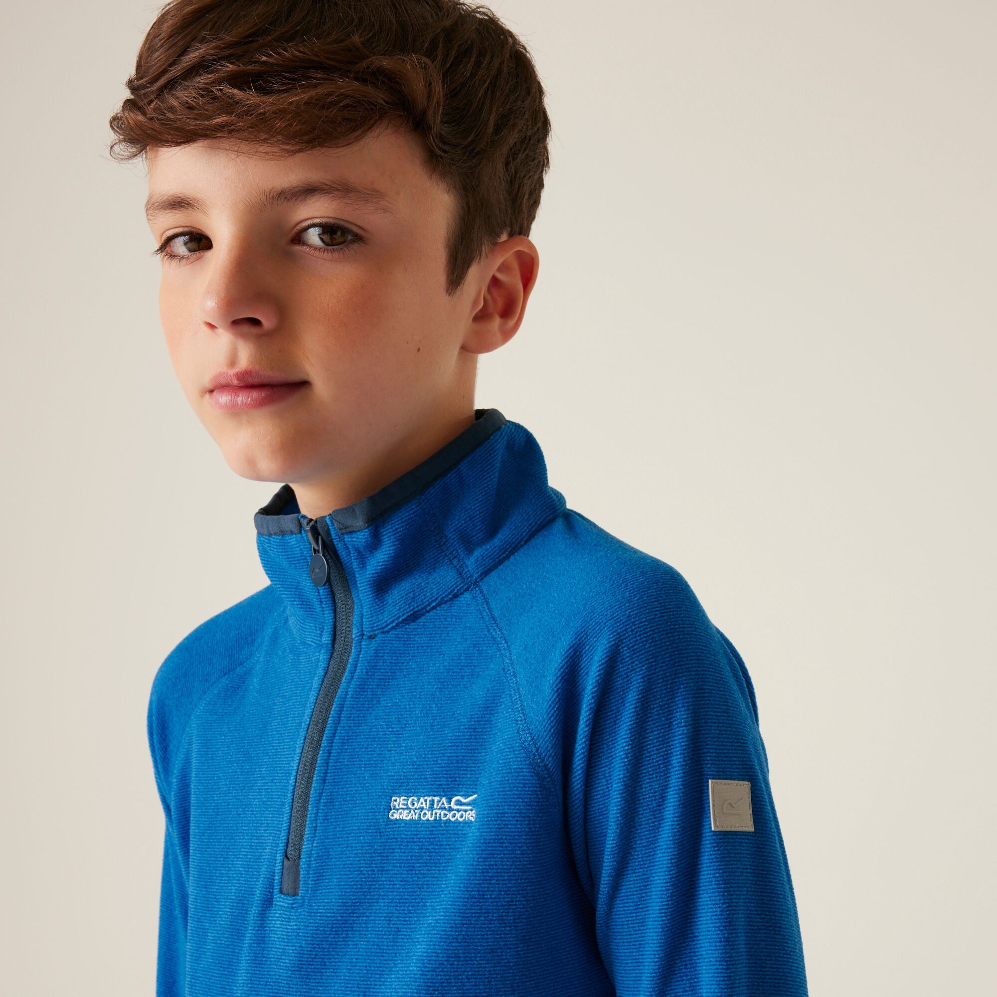 Kids' Loco Half Zip Fleece | Indigo Blue