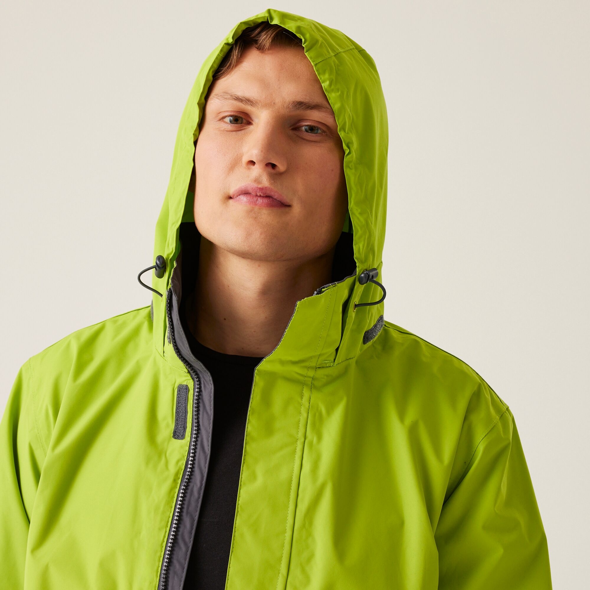 Men's Ardmore Shell Jacket | Key Lime Seal Grey