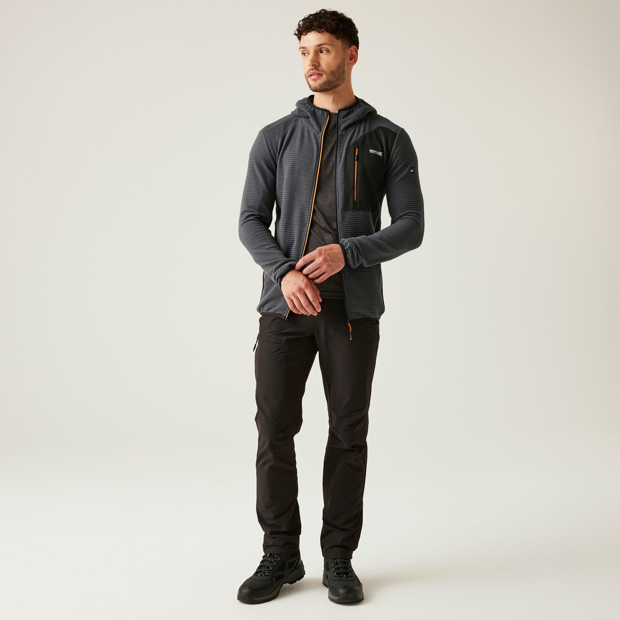 Men's Lakewright Full Zip Fleece | Ash Black