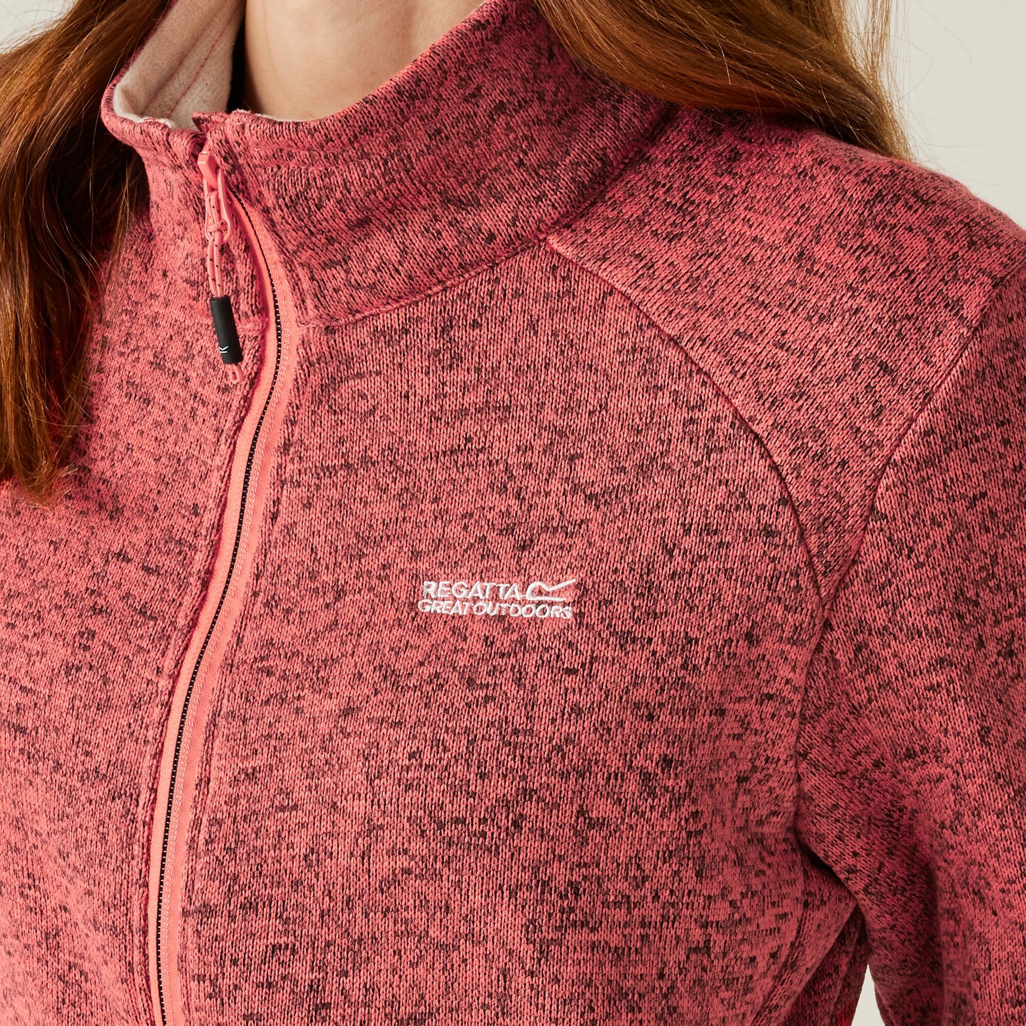 Women's Newhill II Full Zip Fleece | Peach Bloom Light Vanilla