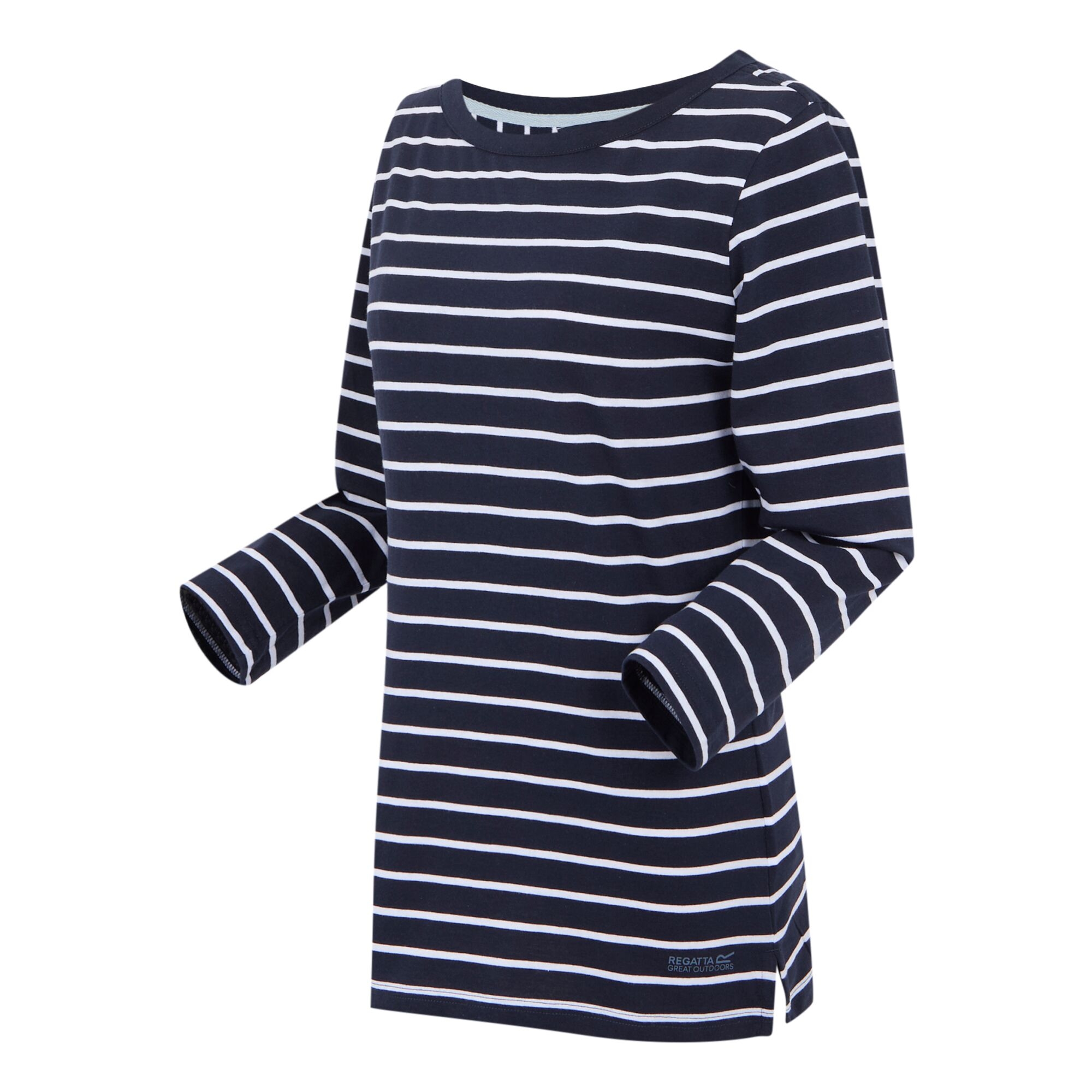 Women's Bayletta II 3/4 Sleeve Top  | Navy White Stripe