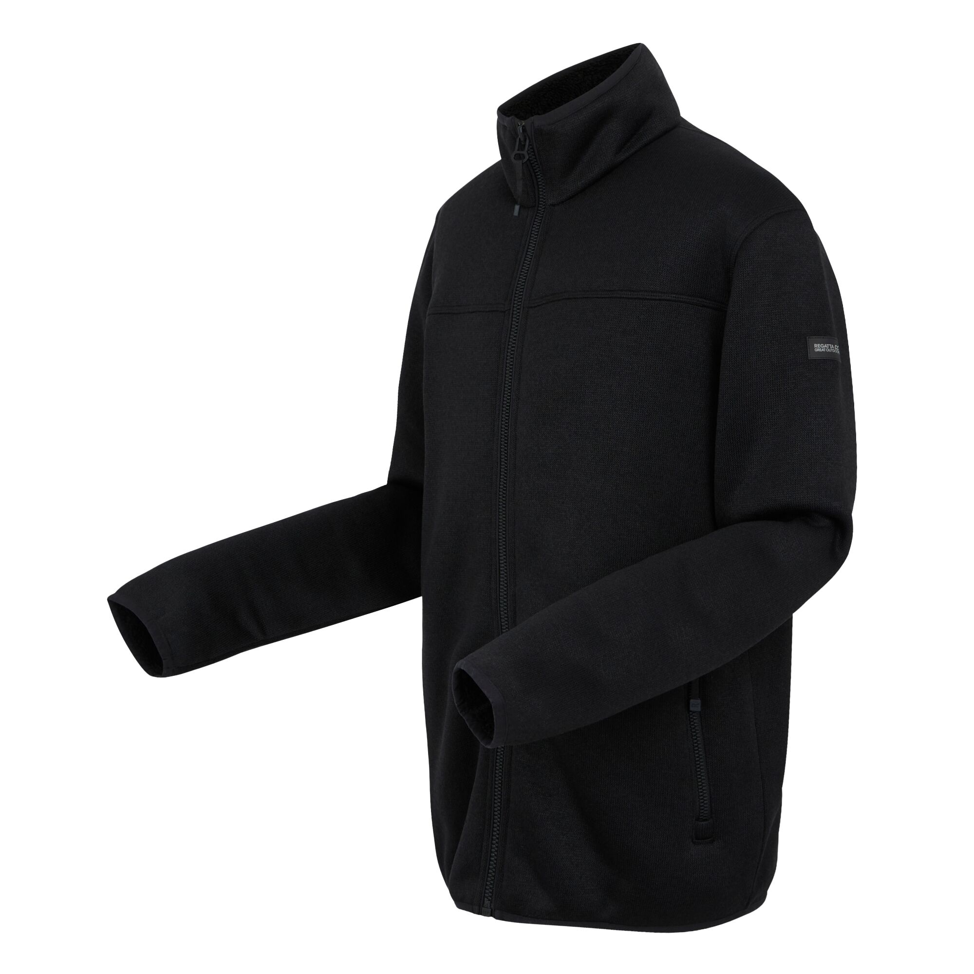 Men's Branleigh Full Zip Fleece | Black Marl