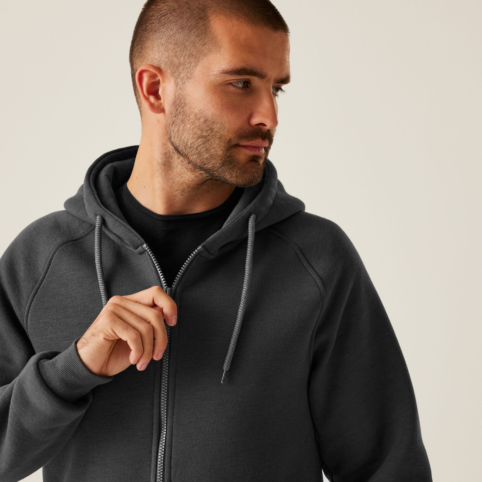 Men's Pro FZ Hoodie | Seal Grey