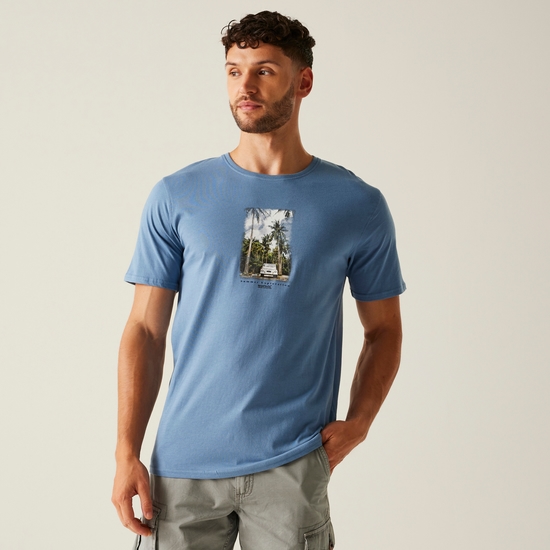 Men's Cline IX T-Shirt | Coronet Blue Jeep