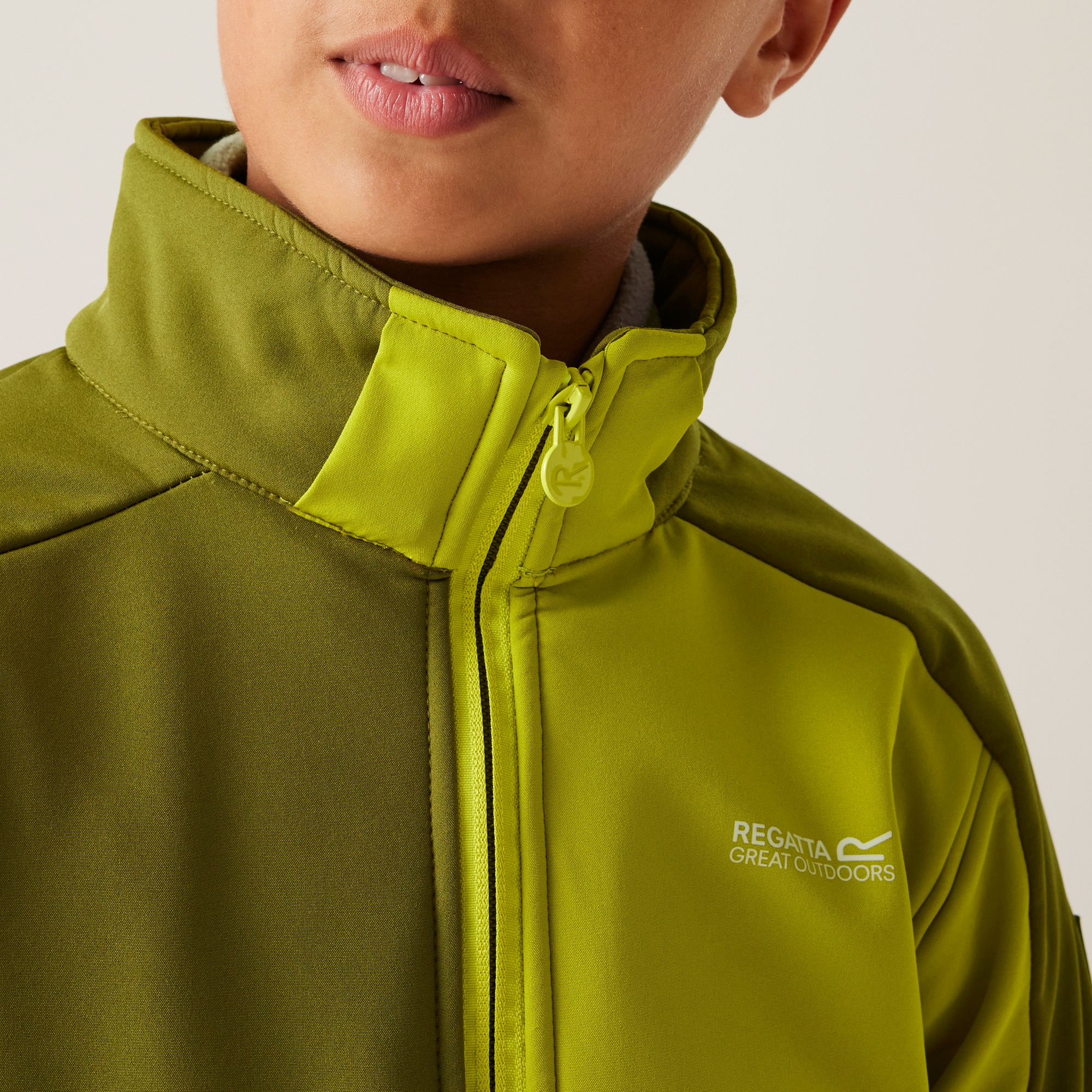 Kids' Acidity VIII Softshell Jacket | Nephrite Green Grenoble Green Wild Lime