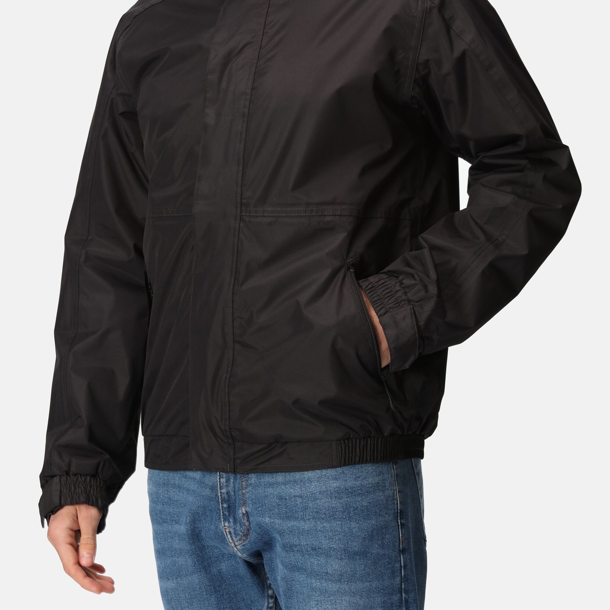 Men's Dover Fleece Lined Waterproof Insulated Bomber Jacket | Black