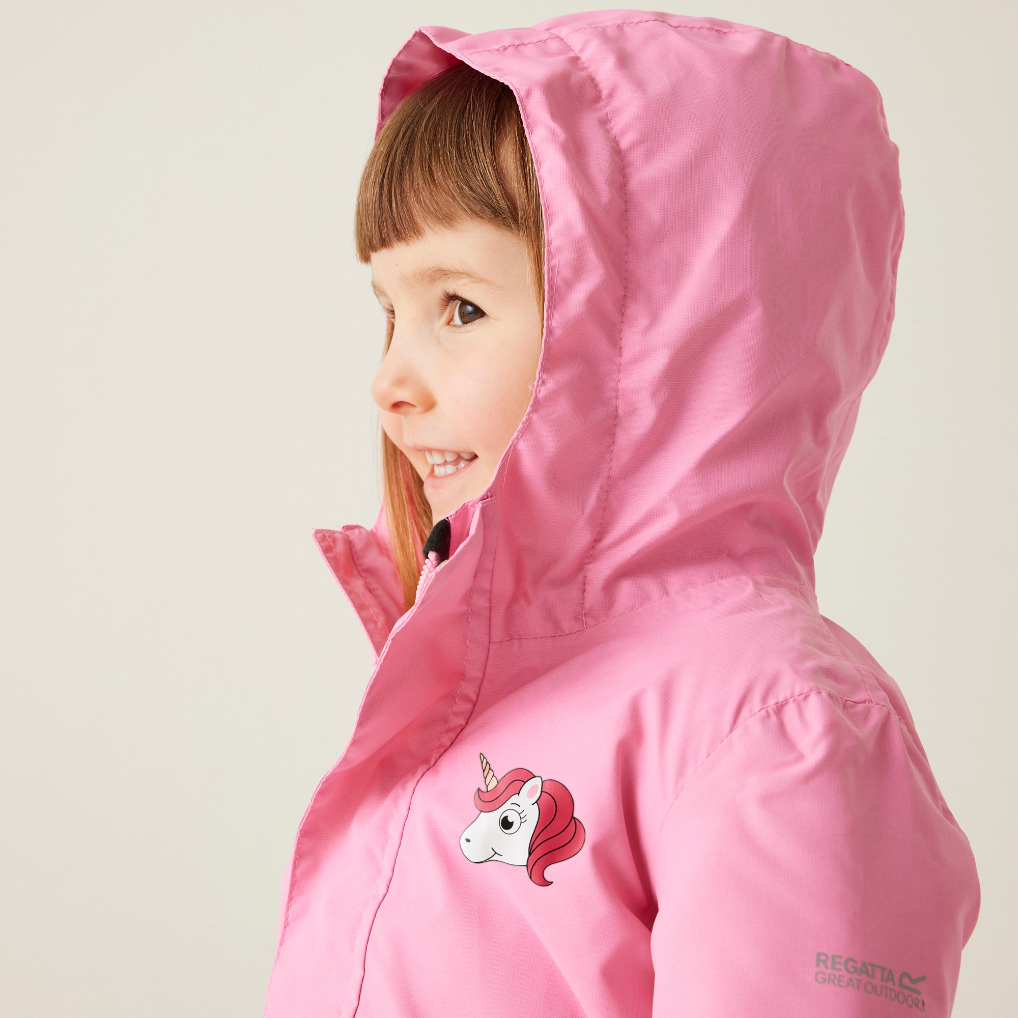 Kids' Animal Rainy Day Jacket | Luna the Unicorn Sweet Pink