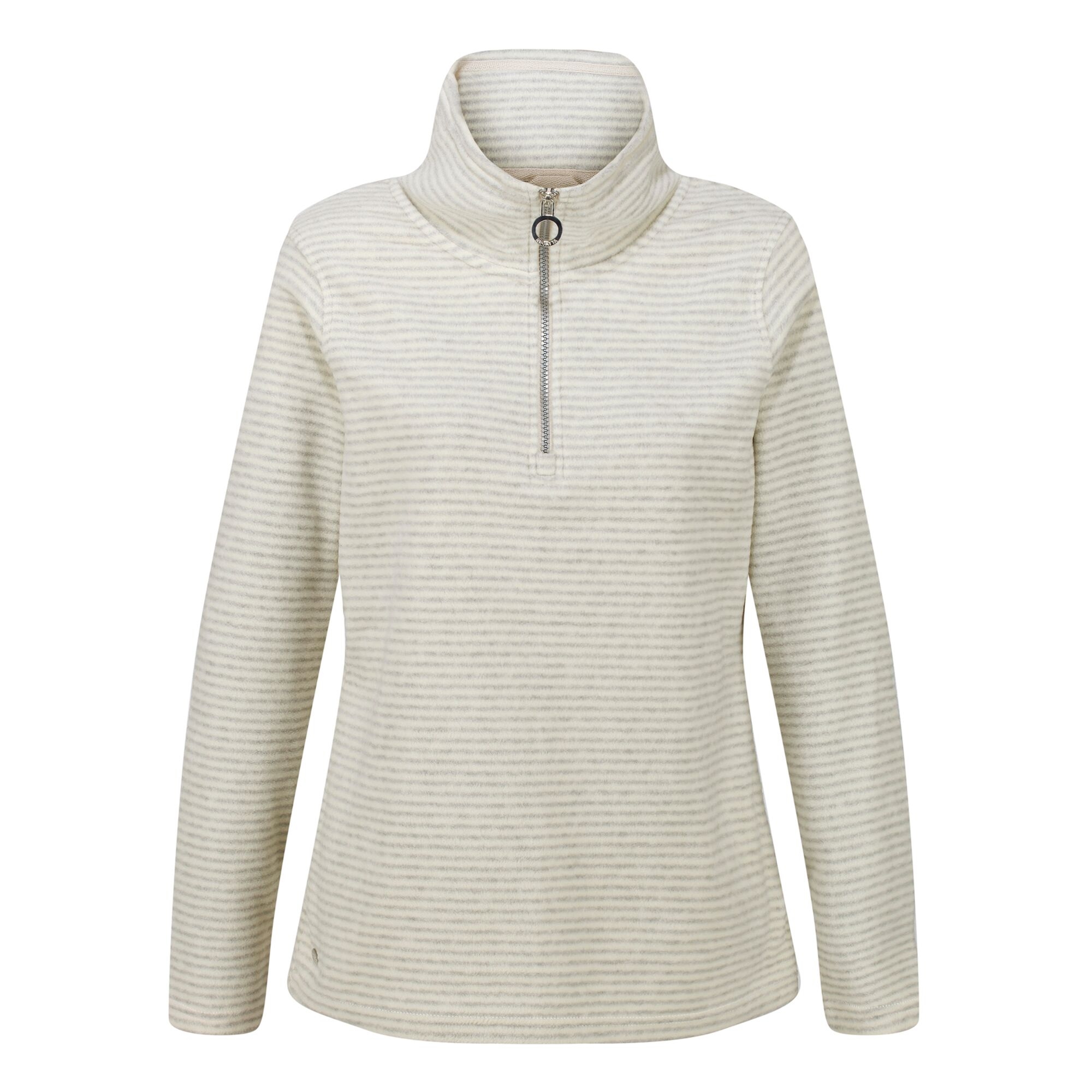Women's Solenne Half Zip Fleece | Light Vanilla Silver