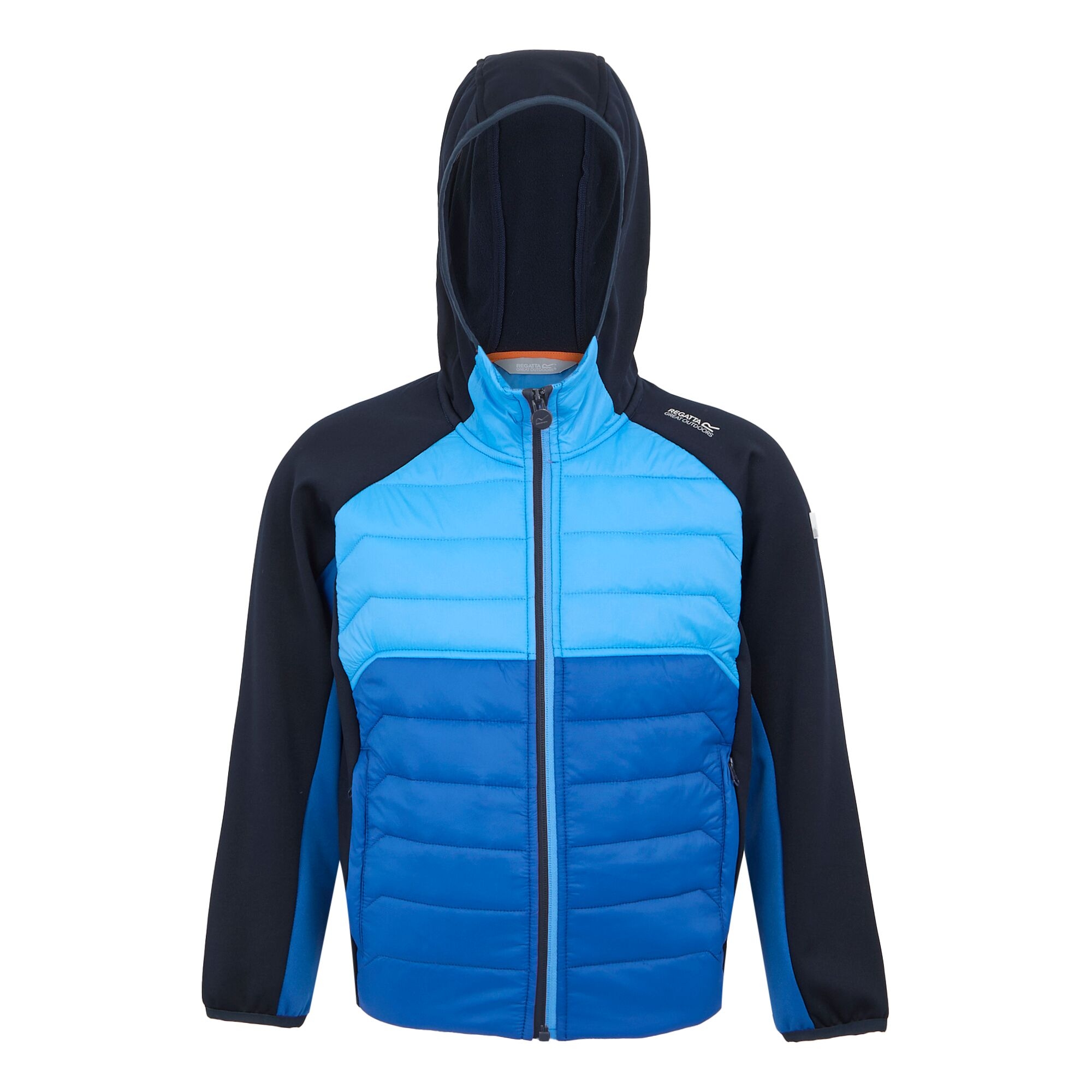 Kids' Kielder IX Hybrid Jacket | Olympian Blue Elysium Blue Navy Tango Tangerine