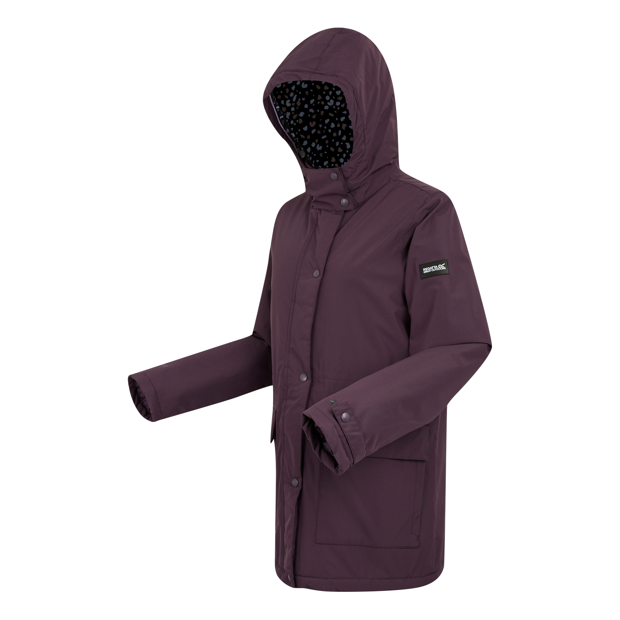 Women's Mireya Waterproof Insulated Jacket | Deep Plum Spot Print