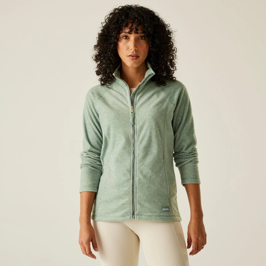 Women's Mayse Full Zip Fleece | Dark Grey Marl