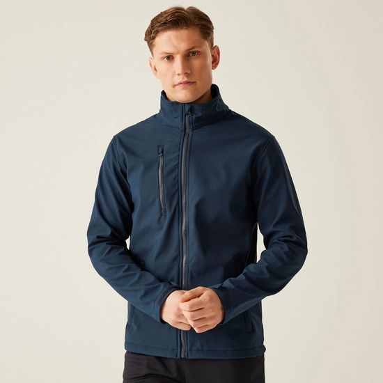 Men's Ablaze 3 Layer Softshell Jacket | Seal Grey Black