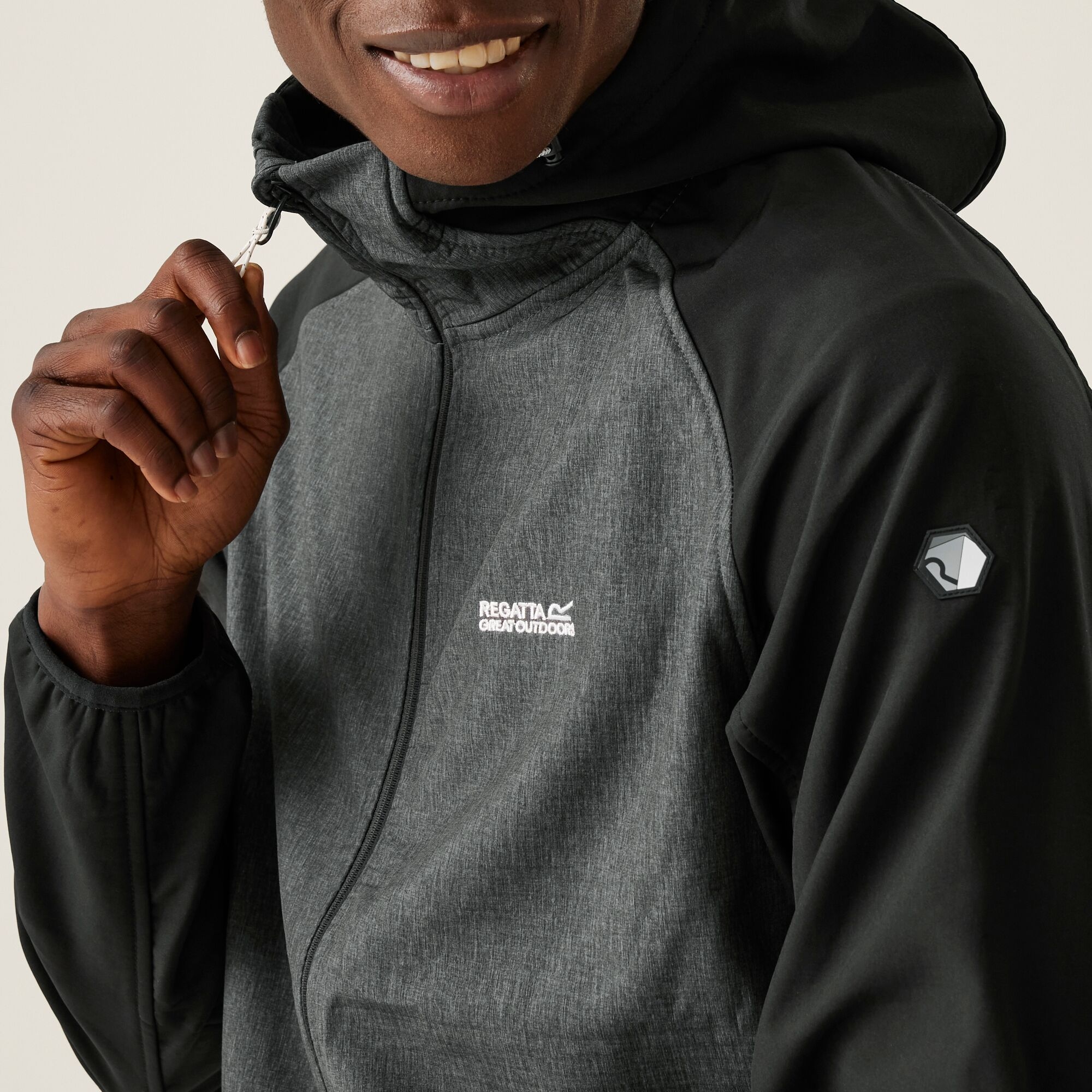 Men's Arec III Softshell Jacket | Ash Marl Black