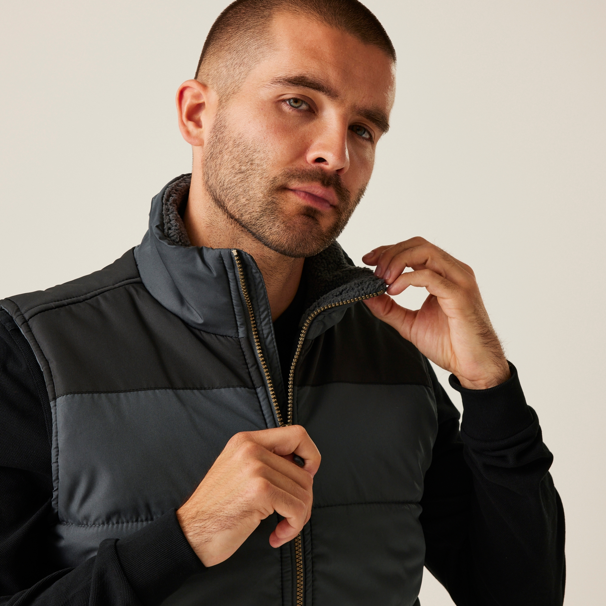 Men's Altoona Insulated Quilted Gilet | Seal Grey Black