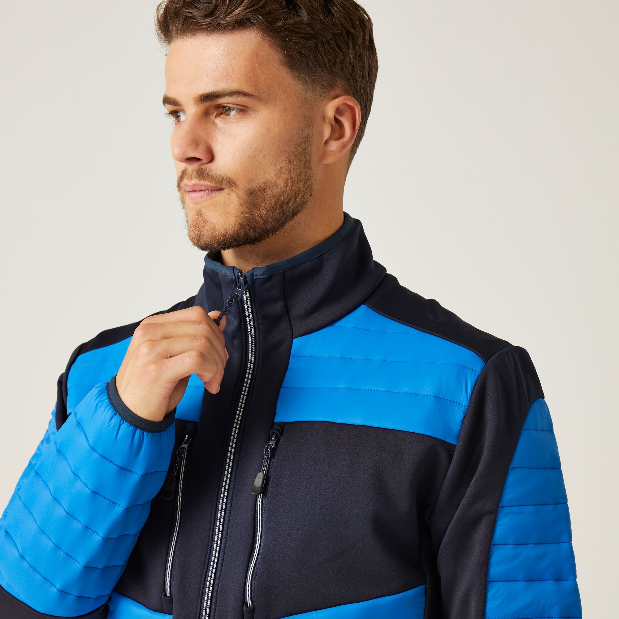 Men's E-Volve Thermal Hybrid Jacket | Strong Blue Navy