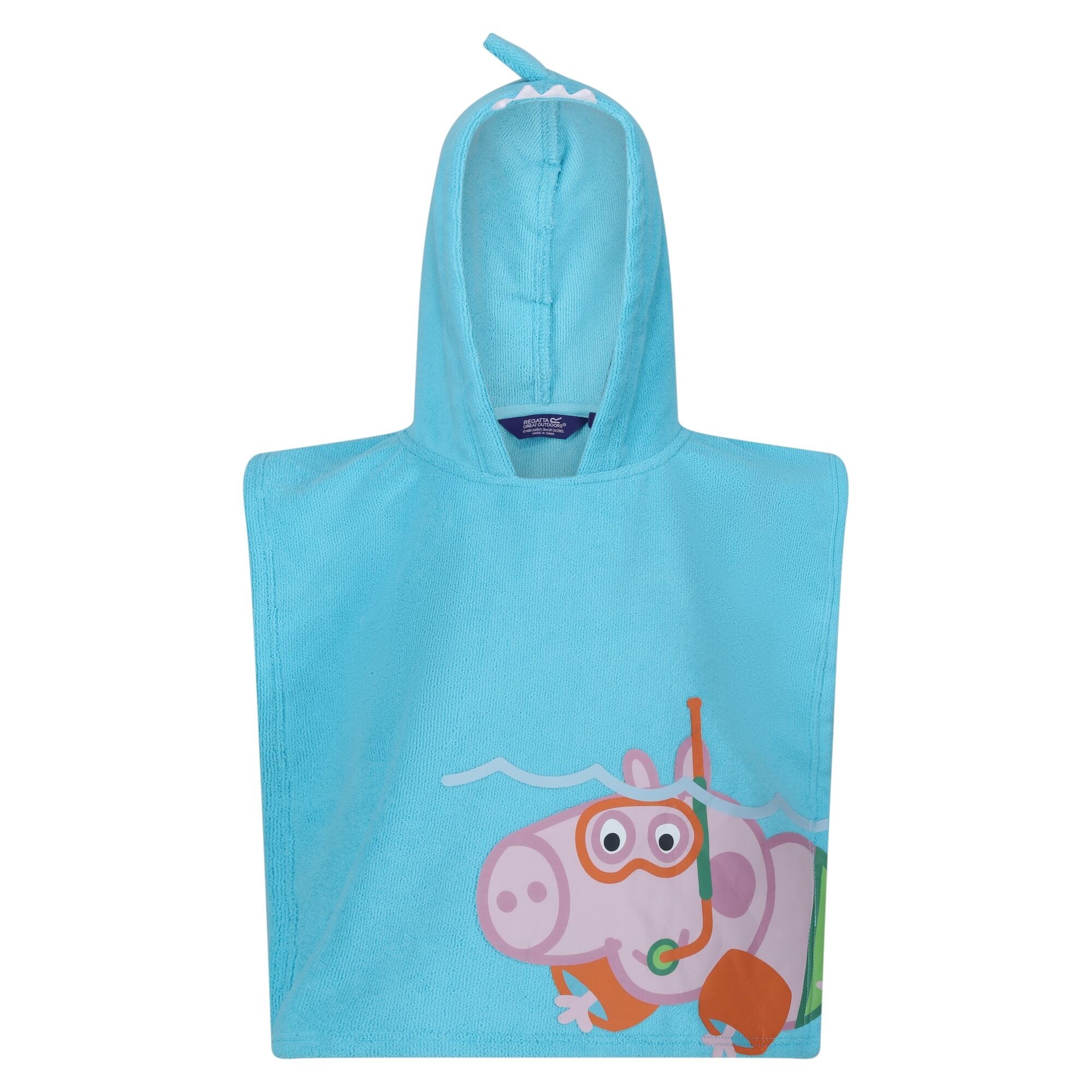 Kids' Peppa Pig Hooded Beach Towel | Atoll Blue