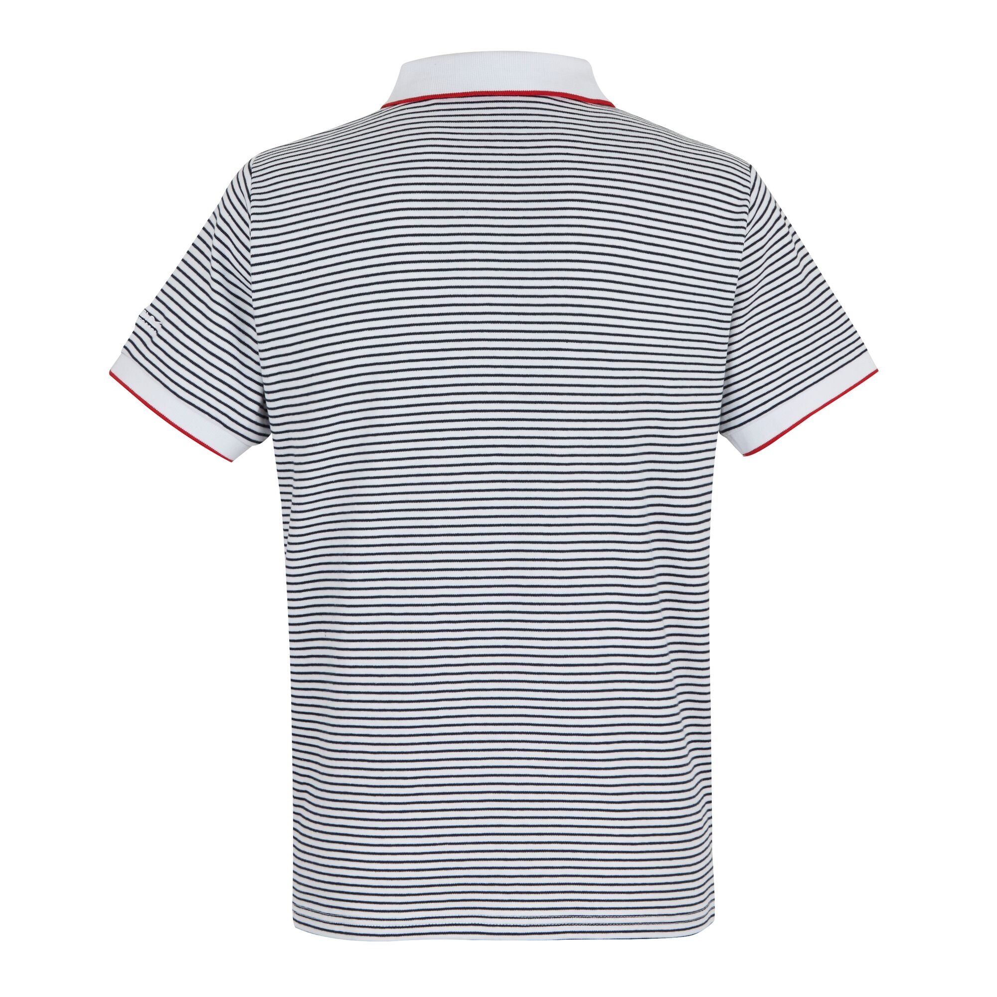 Men's Tiver Polo Shirt | White Navy Stripe