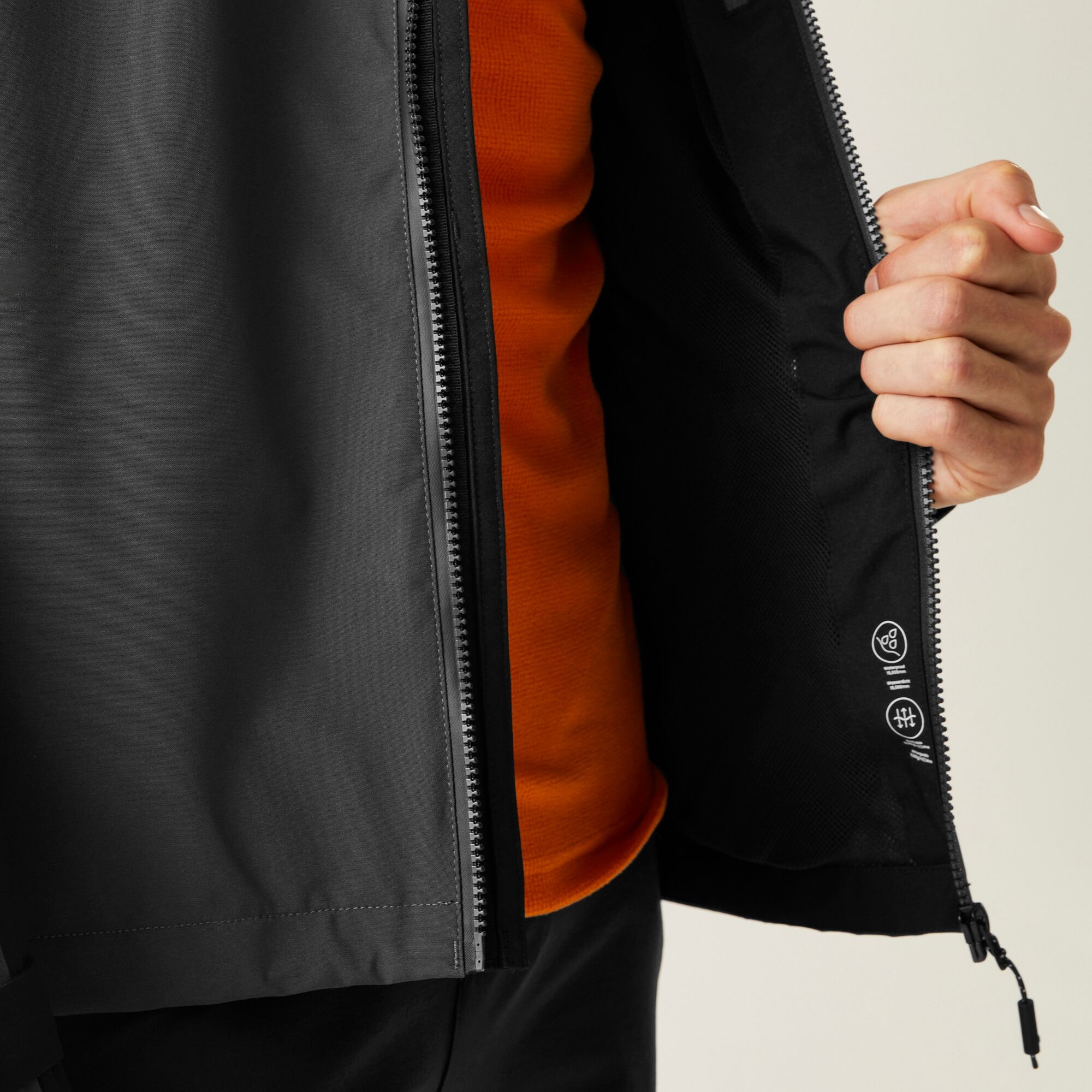 Men's Bosfield III Waterproof Jacket | Ash Black
