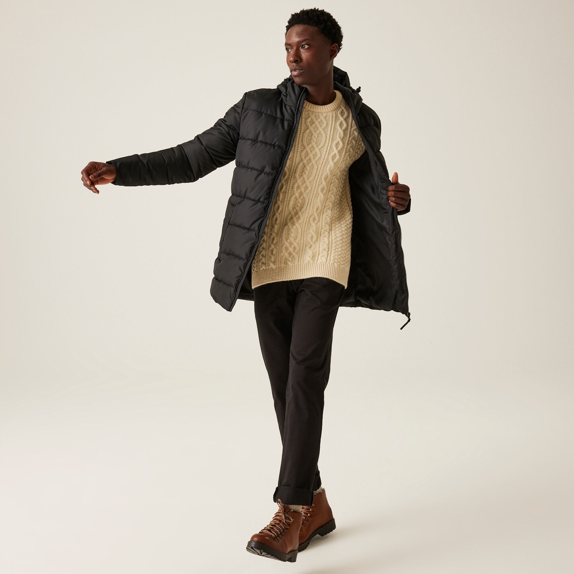 Men's Lakiver Padded Jacket | Black