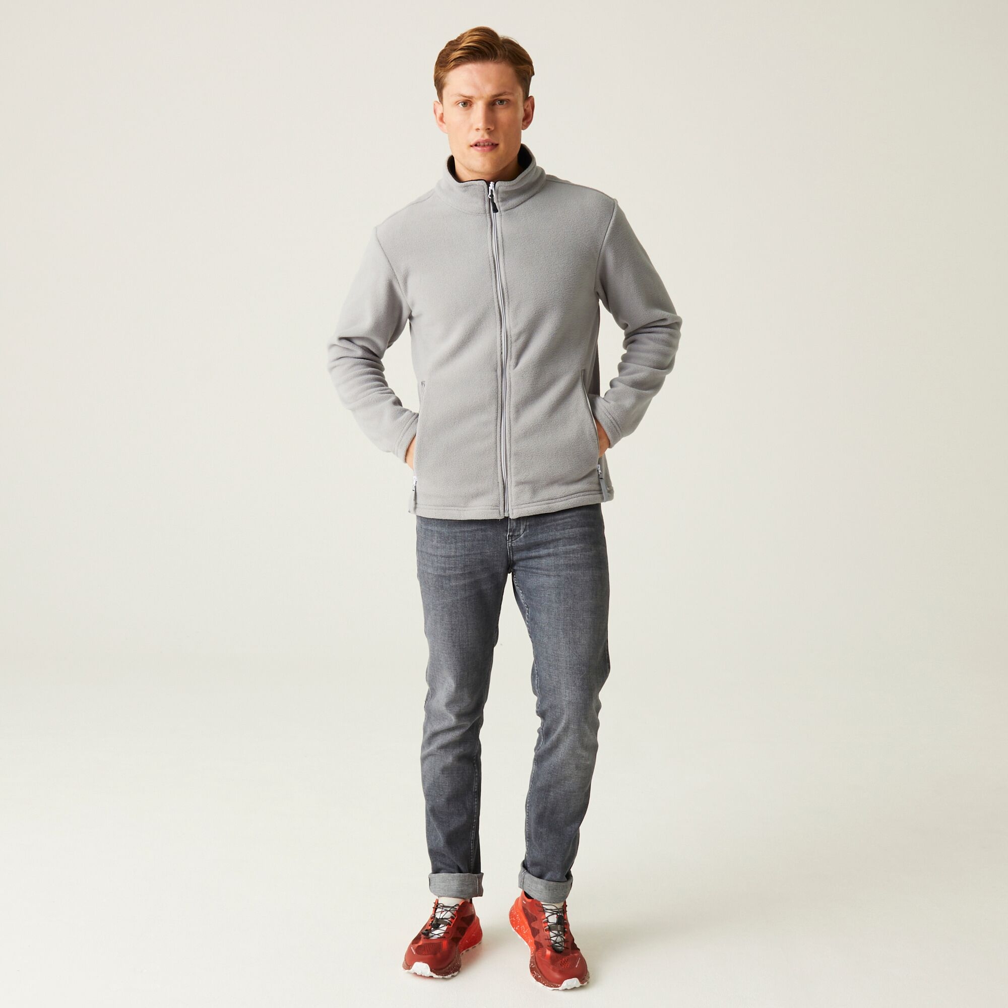 Men's Ascender 250 Full Zip Fleece | Mineral Grey Black