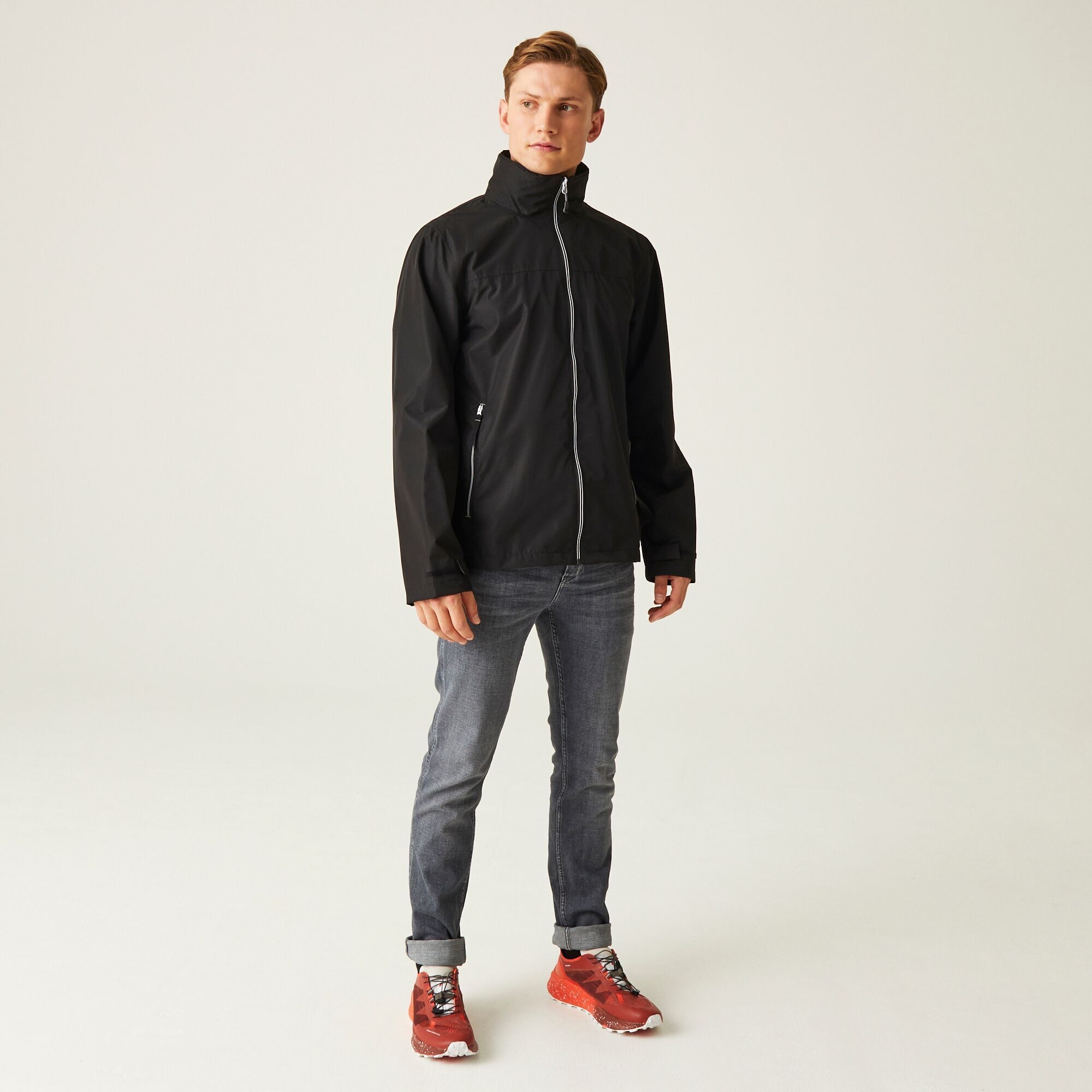 Men's Ascender Waterproof Shell Jacket | Black Mineral Grey