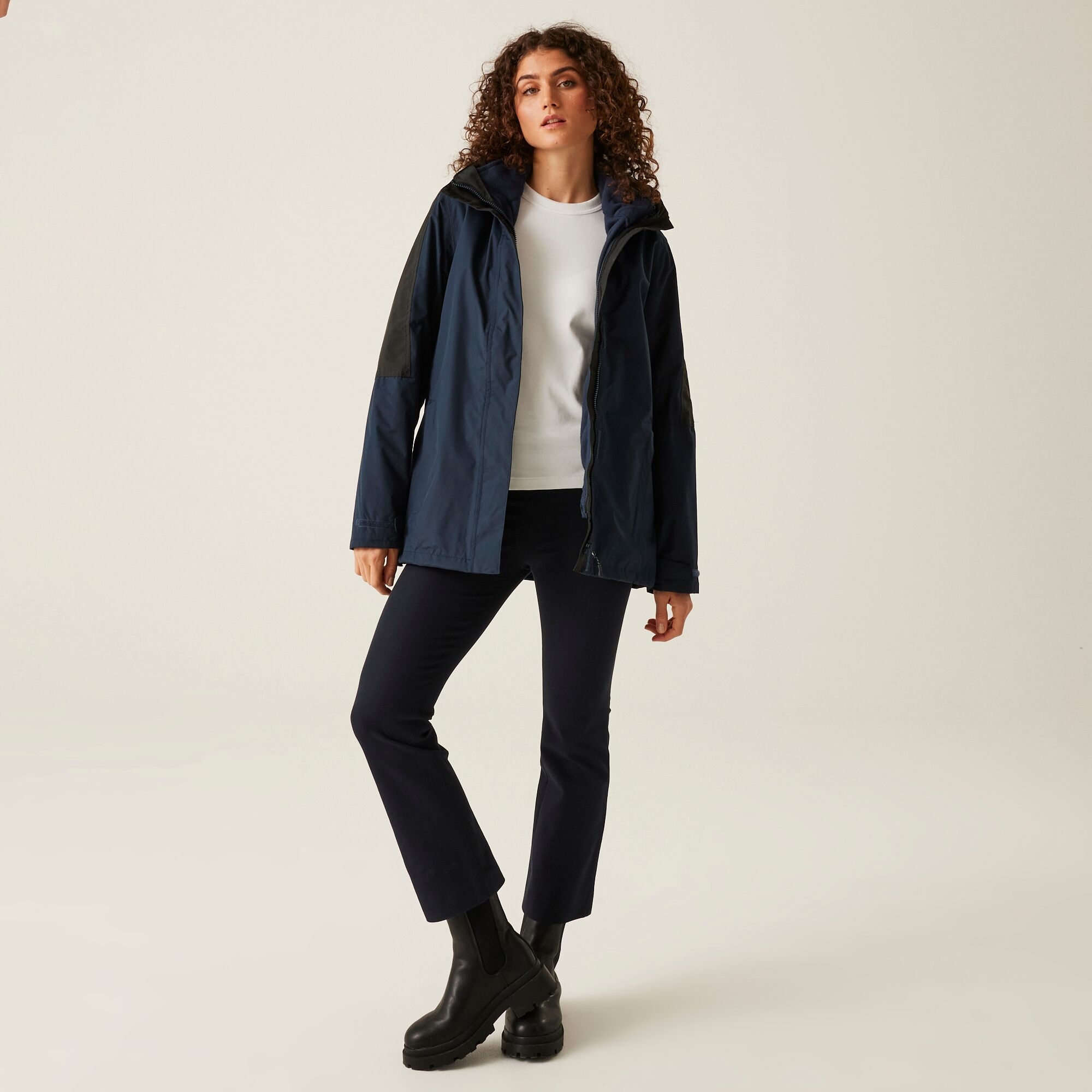 Women's Defender III Waterproof 3 In 1 Jacket | Navy Black