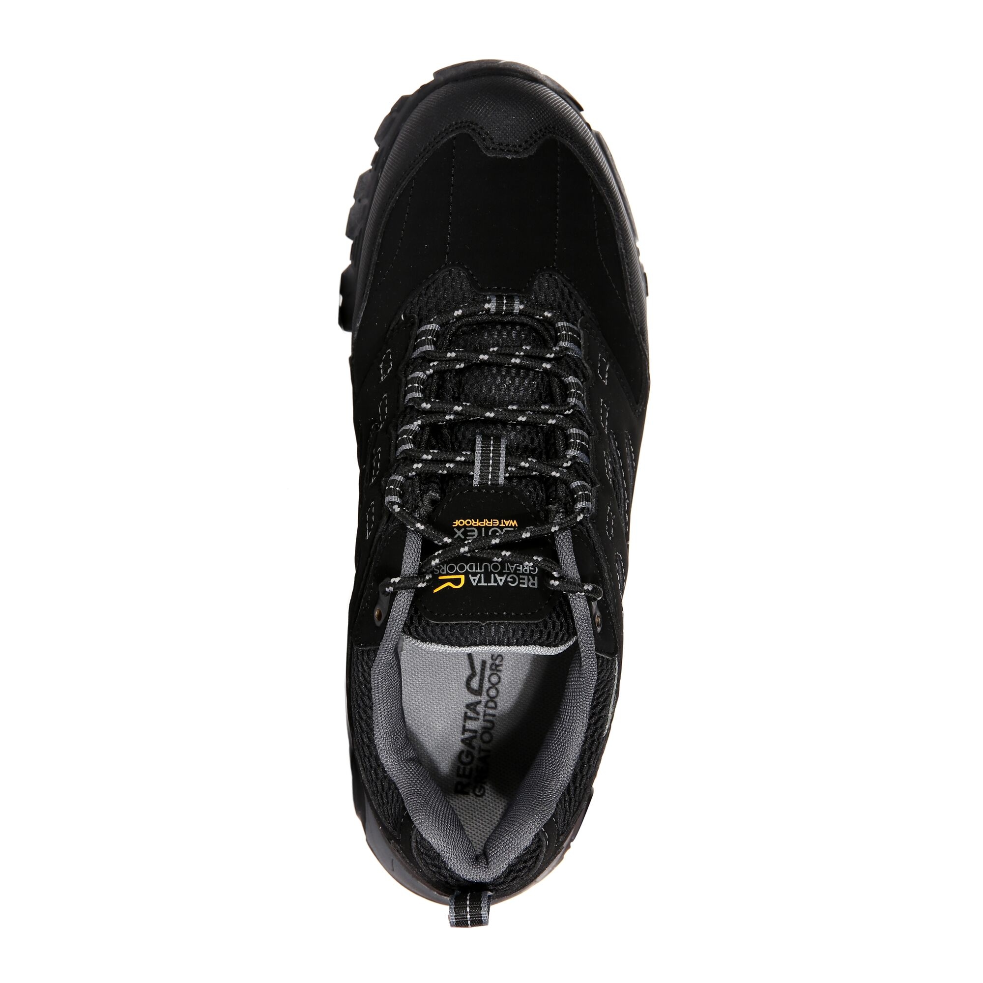 Men's Holcombe Waterproof Low Walking Shoes | Black Granite